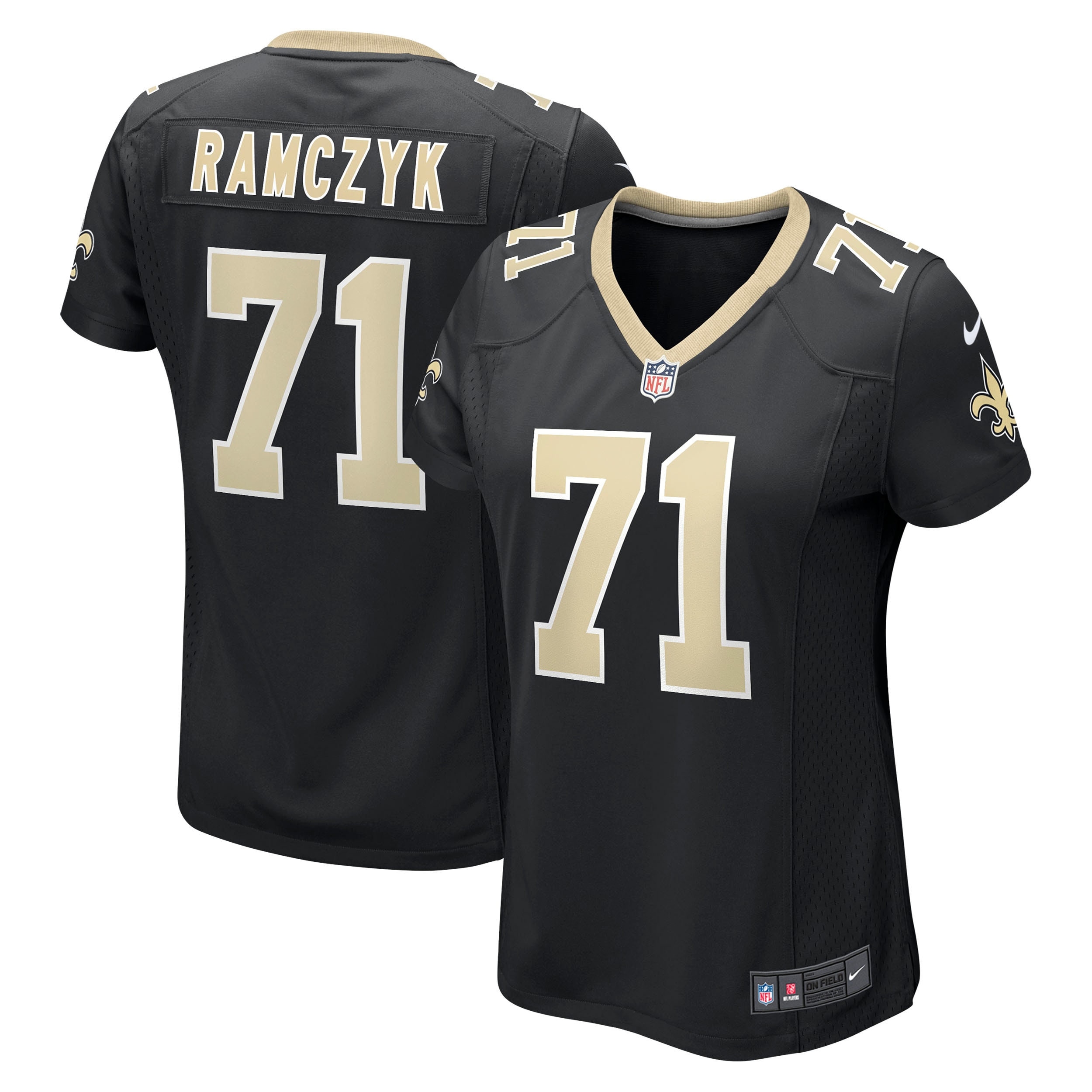 Women's New Orleans Saints Ryan Ramczyk Black Game Jersey Js1696