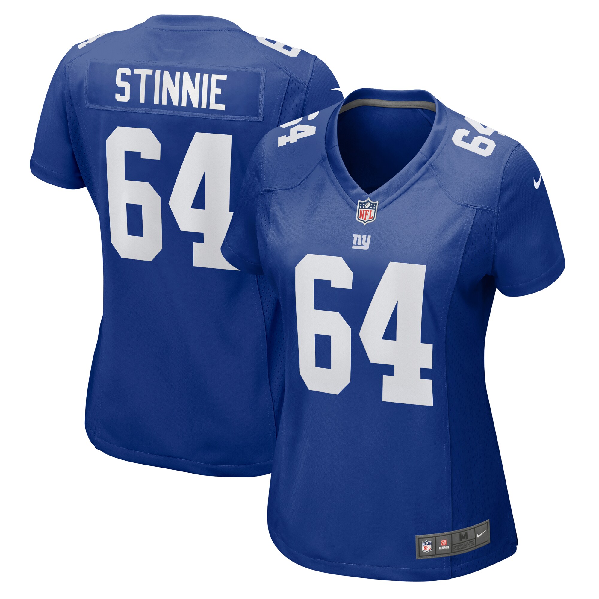 Women's New York Giants Aaron Stinnie Royal Game Jersey Js9785