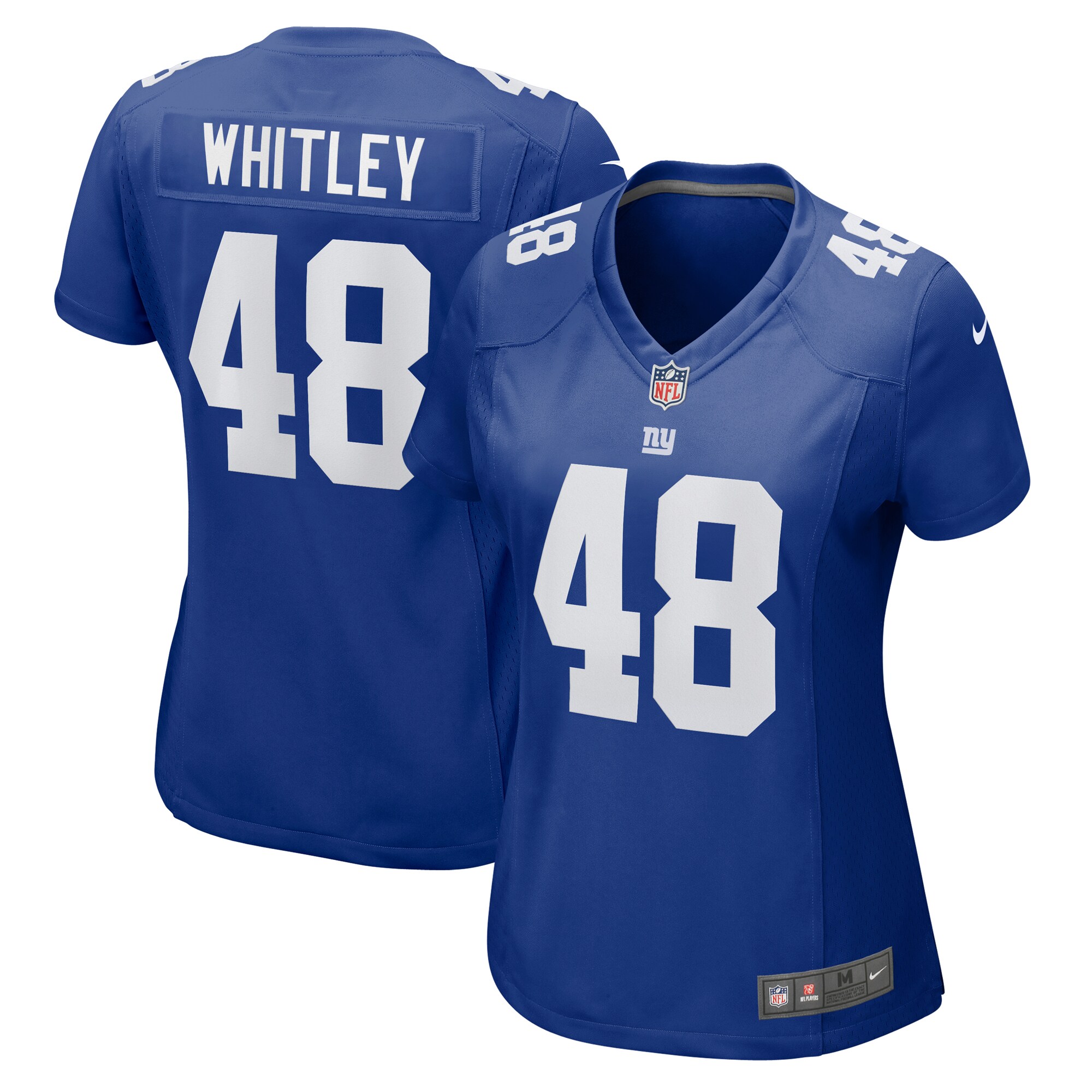Women's New York Giants Benton Whitley Royal Game Jersey Js4473