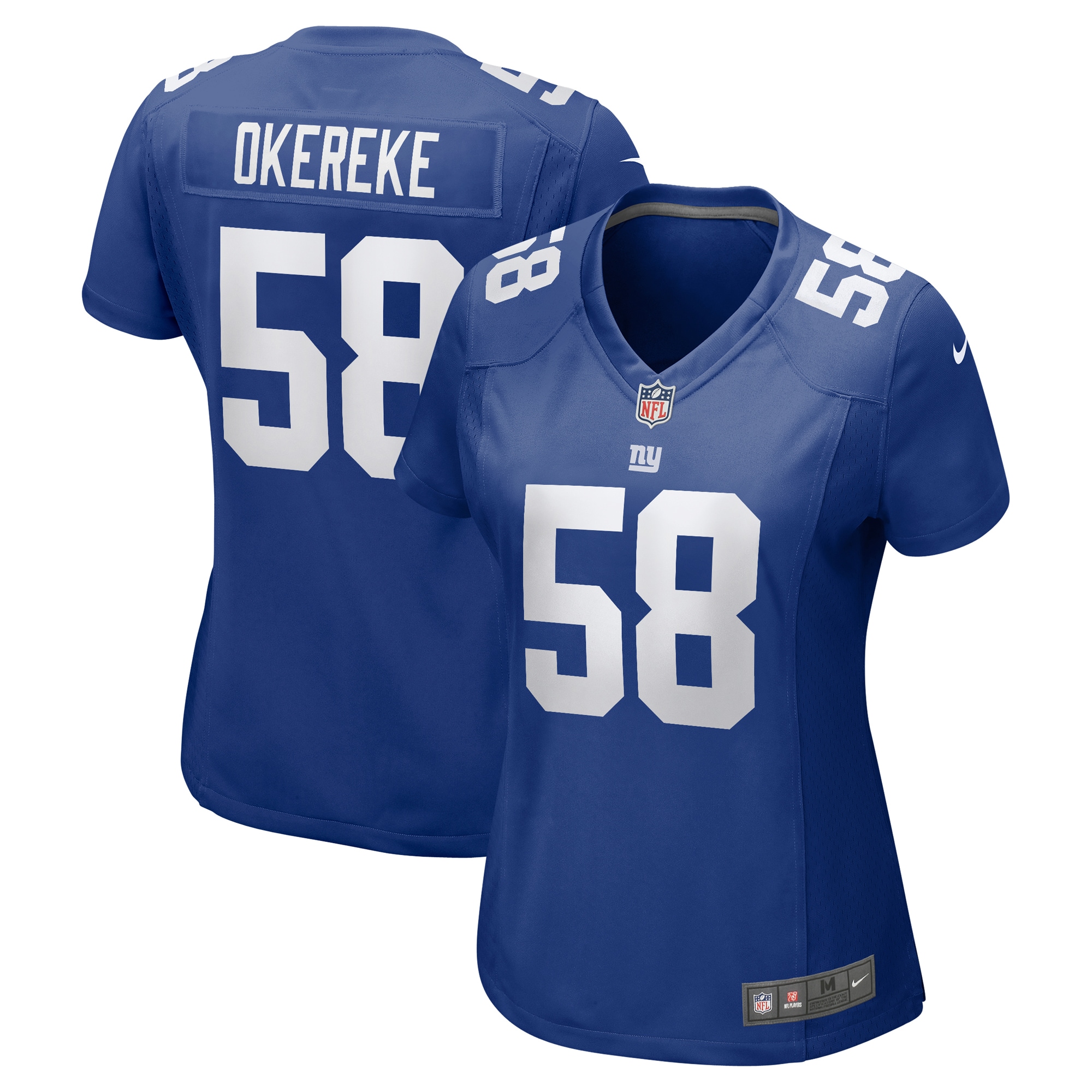 Women's New York Giants Bobby Okereke Royal Game Player Jersey Js7239