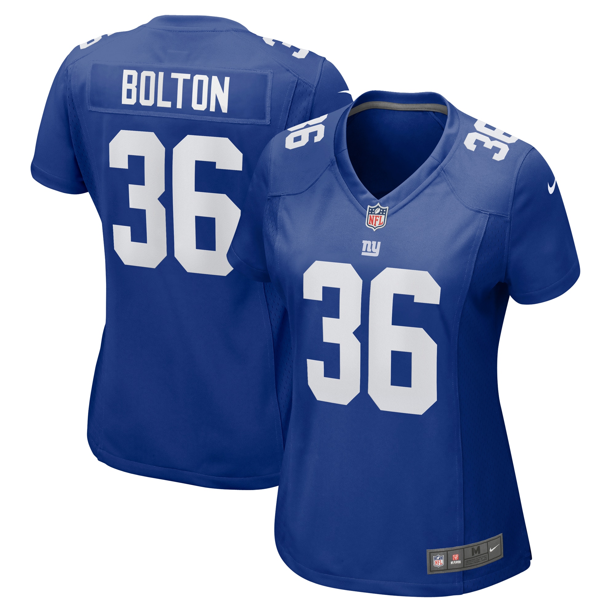 Women's New York Giants Curtis Bolton Royal Game Jersey Js3176