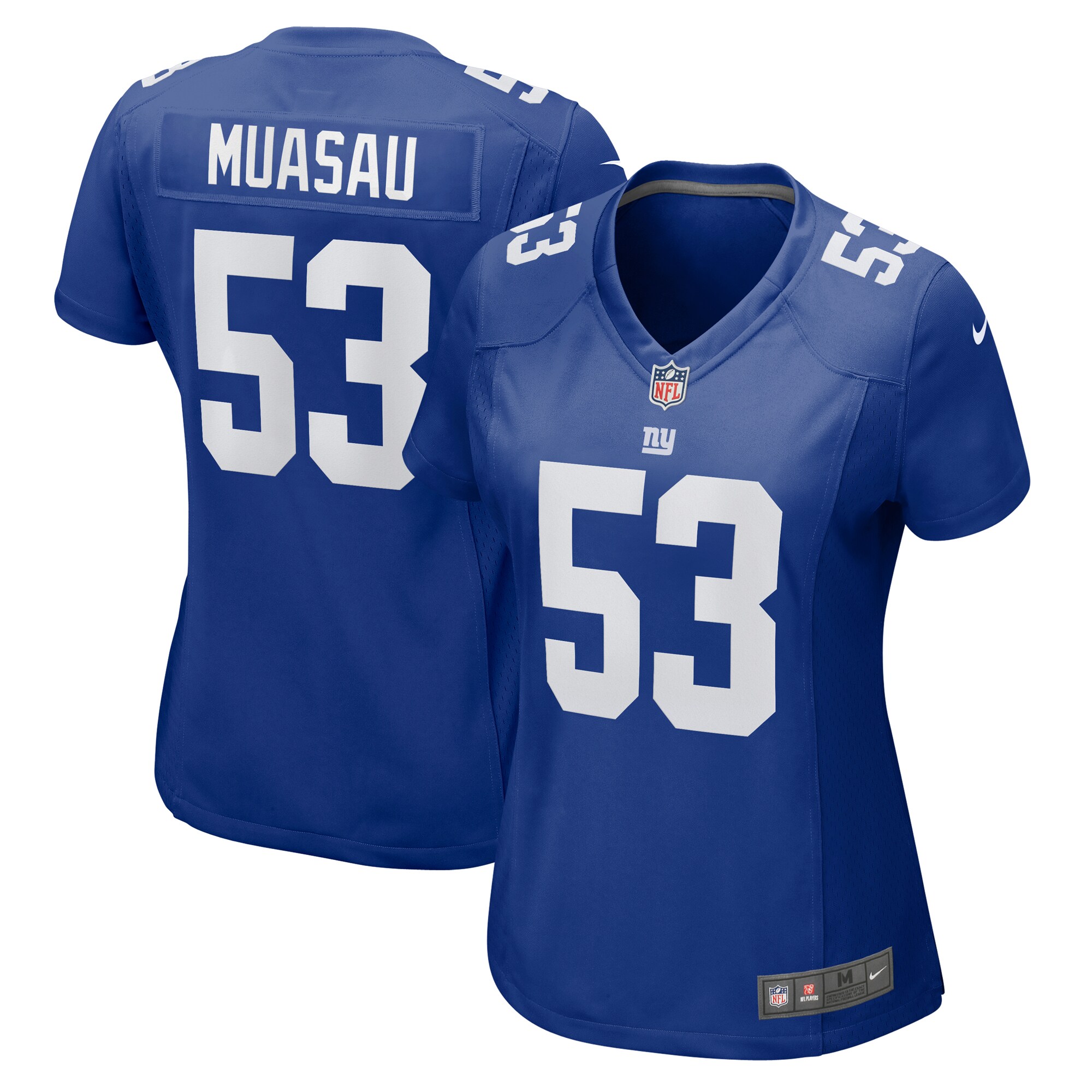 Women's New York Giants Darius Muasau Royal Game Jersey Js1339