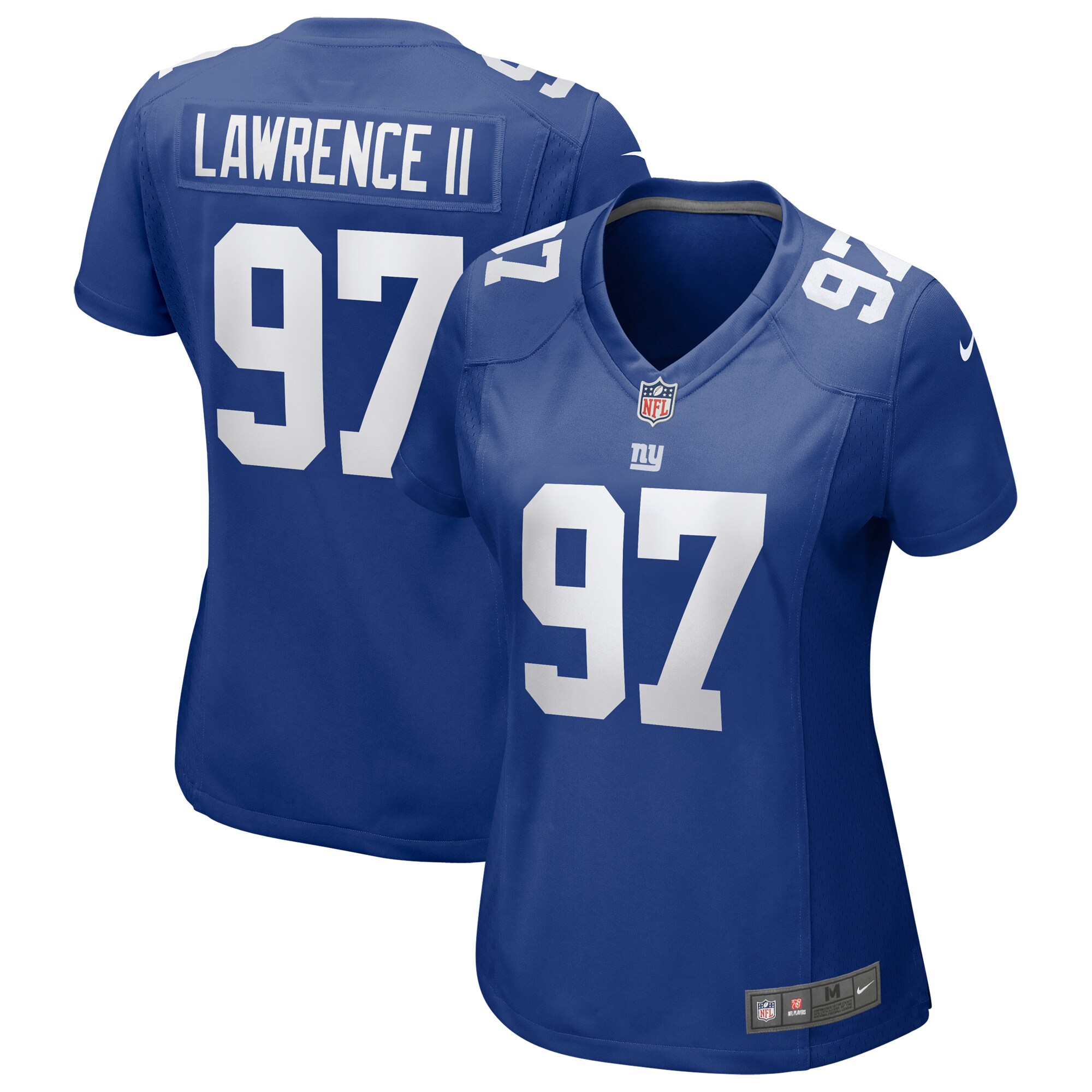 Women's New York Giants Dexter Lawrence Ii Royal Team Game Player Jersey Js2267