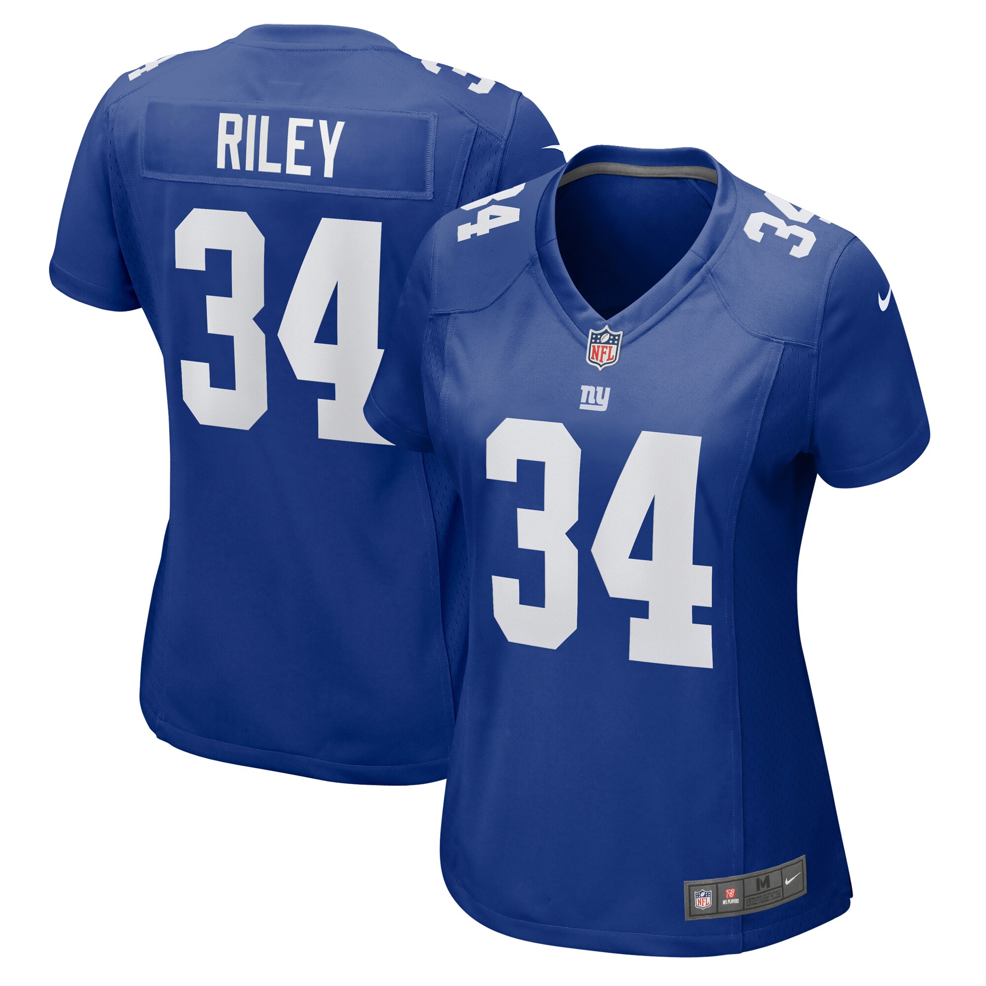 Women's New York Giants Elijah Riley Royal Game Jersey Js1174