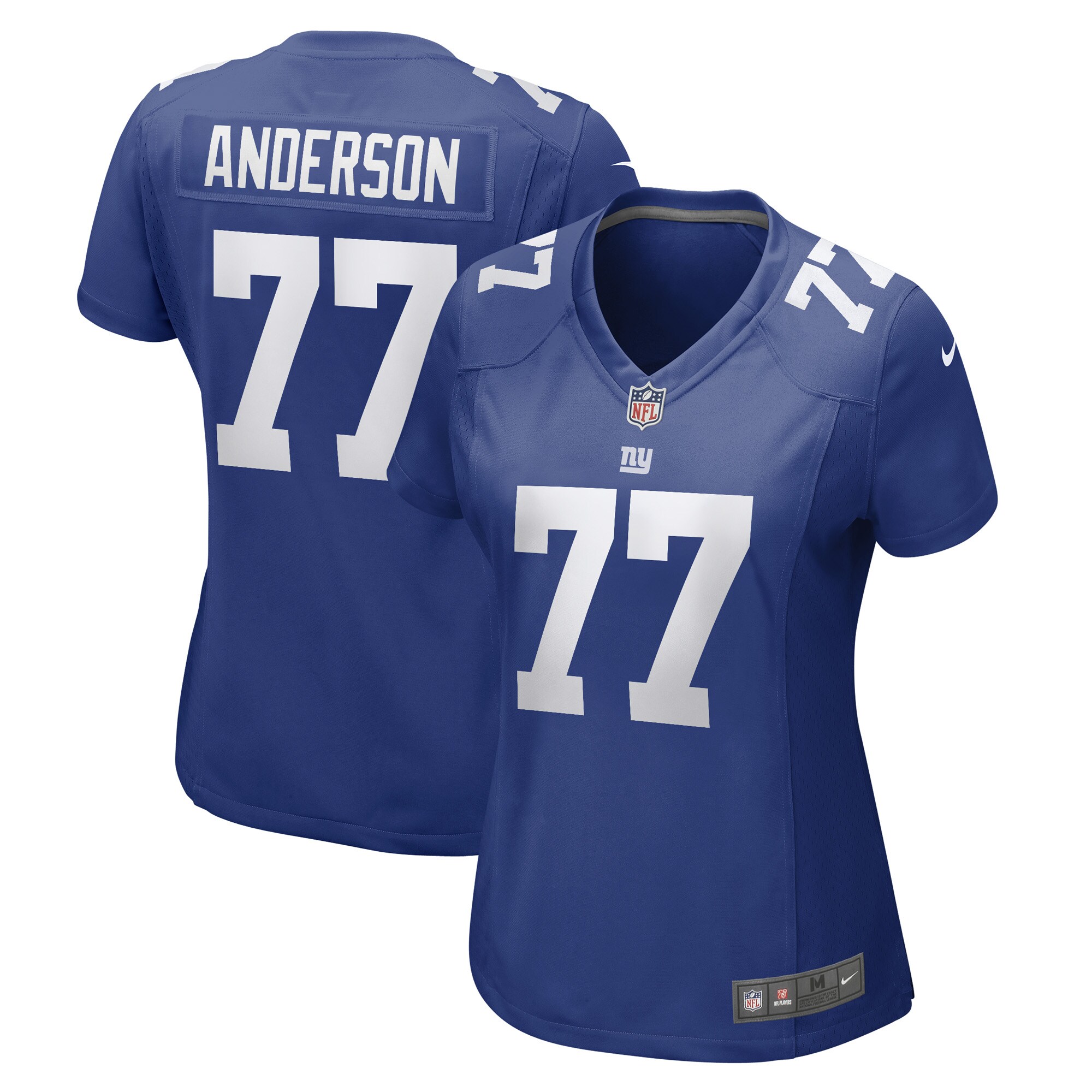 Women's New York Giants Jack Anderson Royal Game Player Jersey Js9416