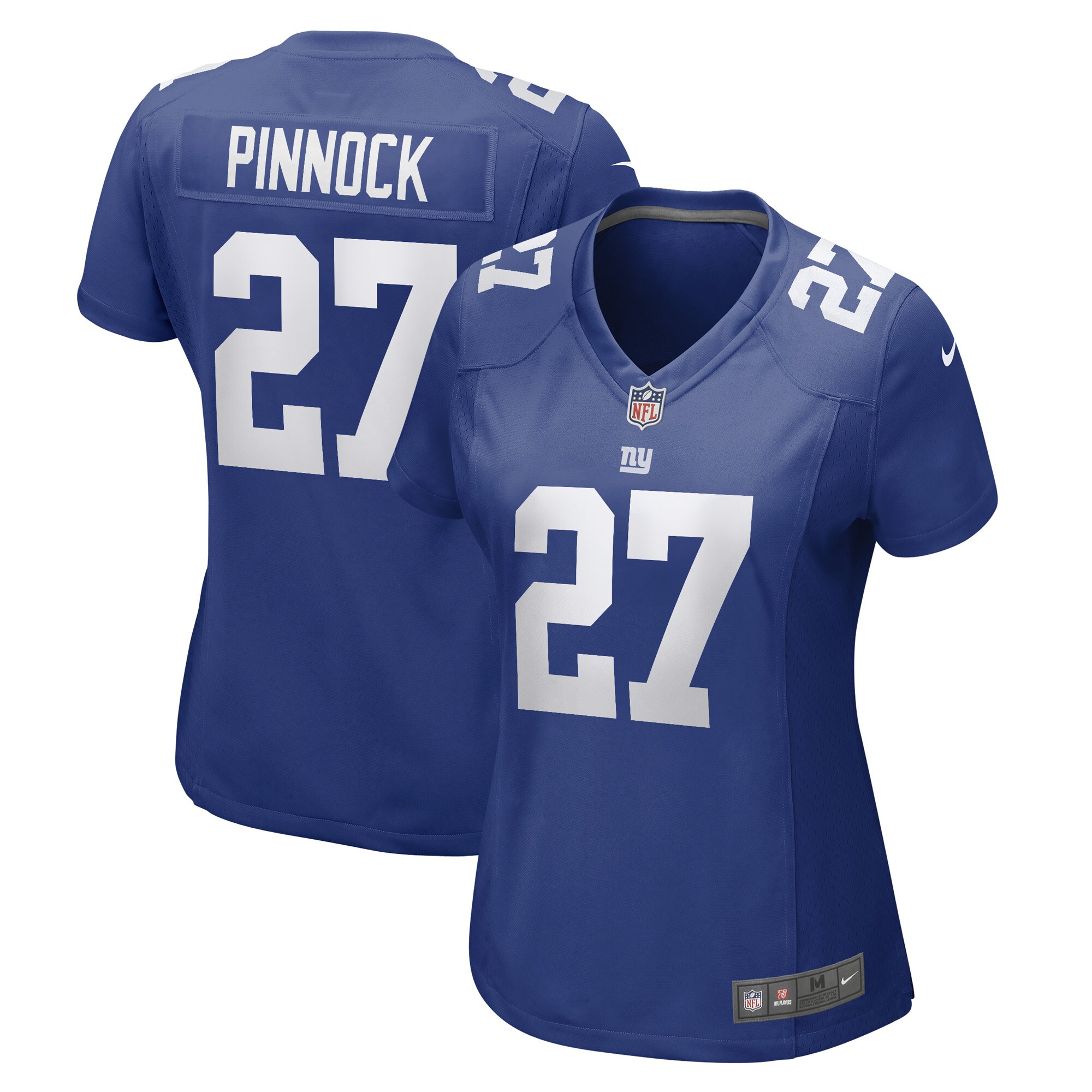 Women's New York Giants Jason Pinnock Royal Game Player Jersey Js4588