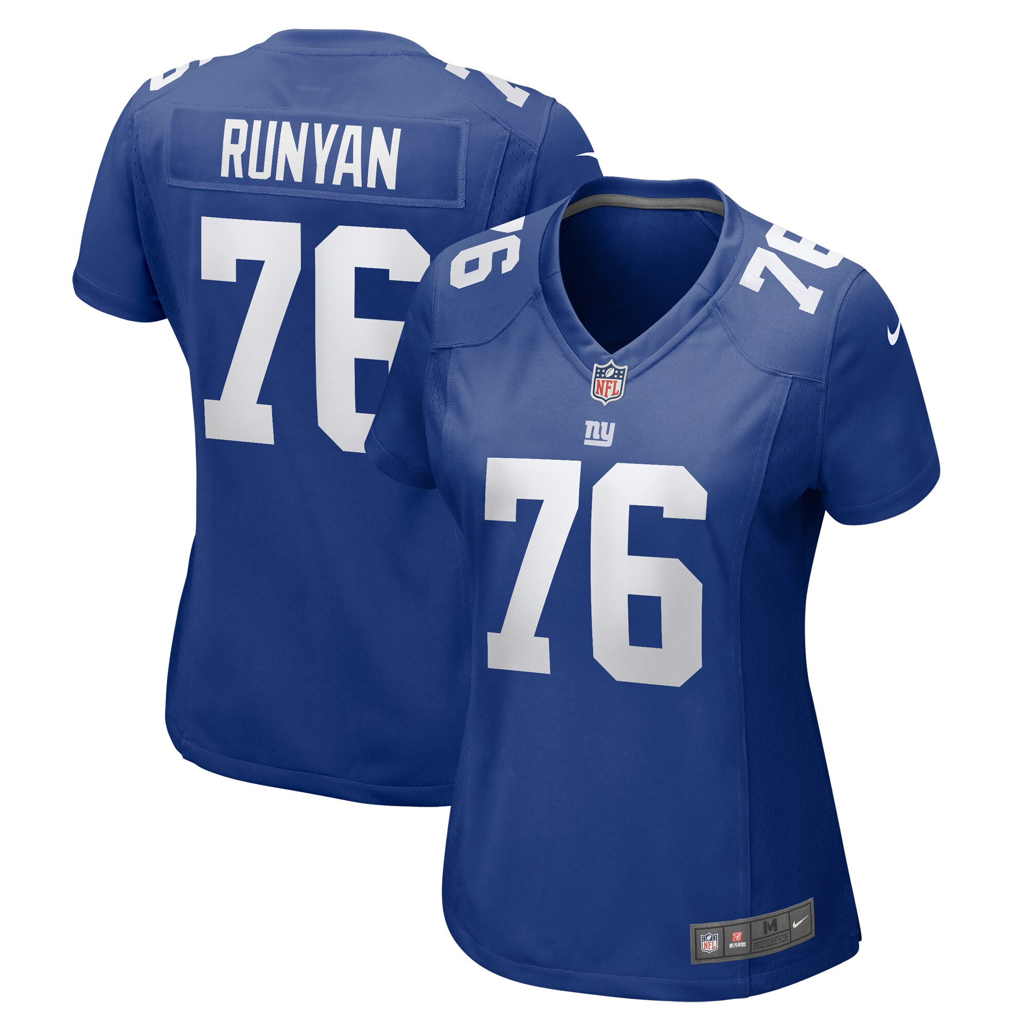 Women's New York Giants Jon Runyan Royal Game Jersey Js6135