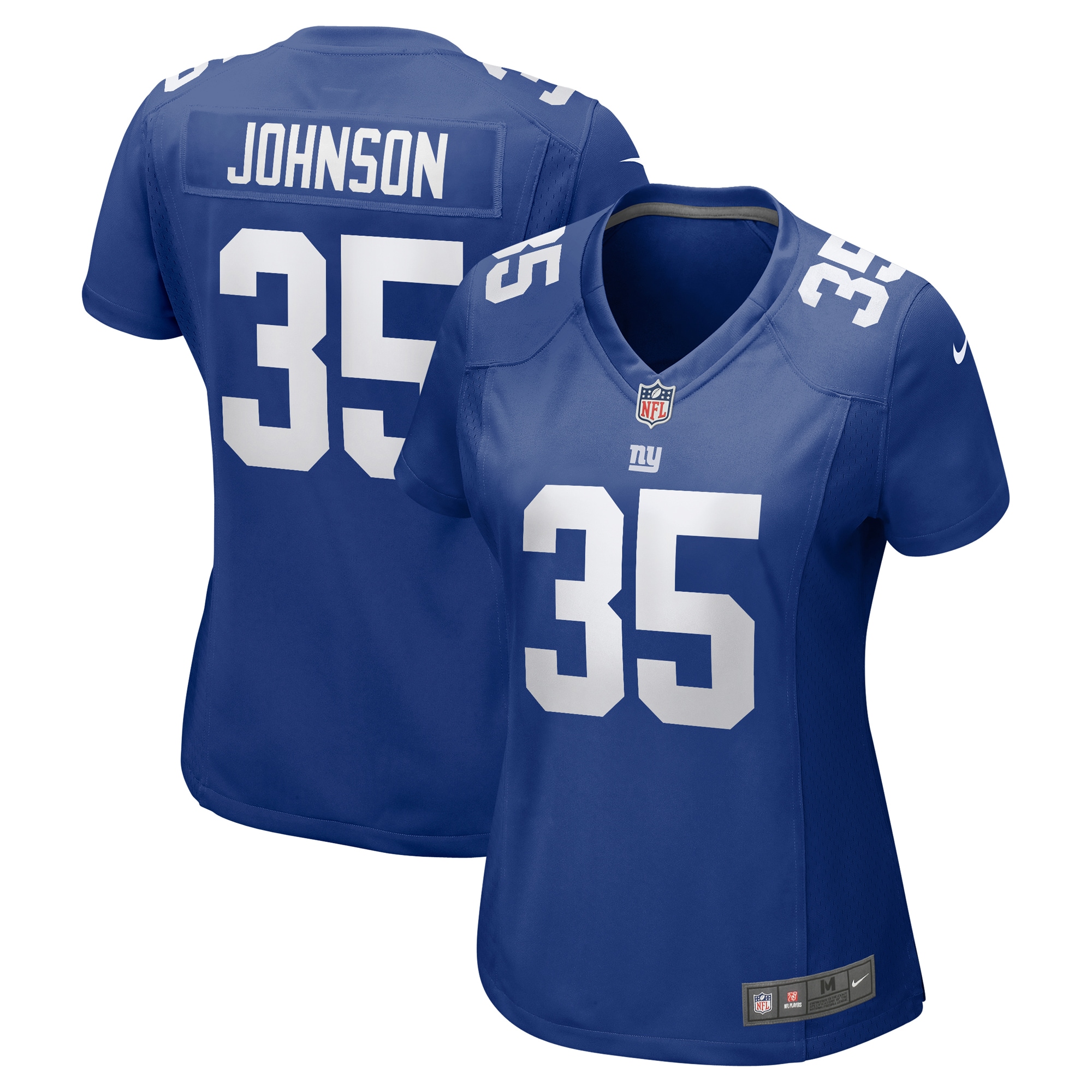 Women's New York Giants Leonard Johnson Royal Game Player Jersey Js7113