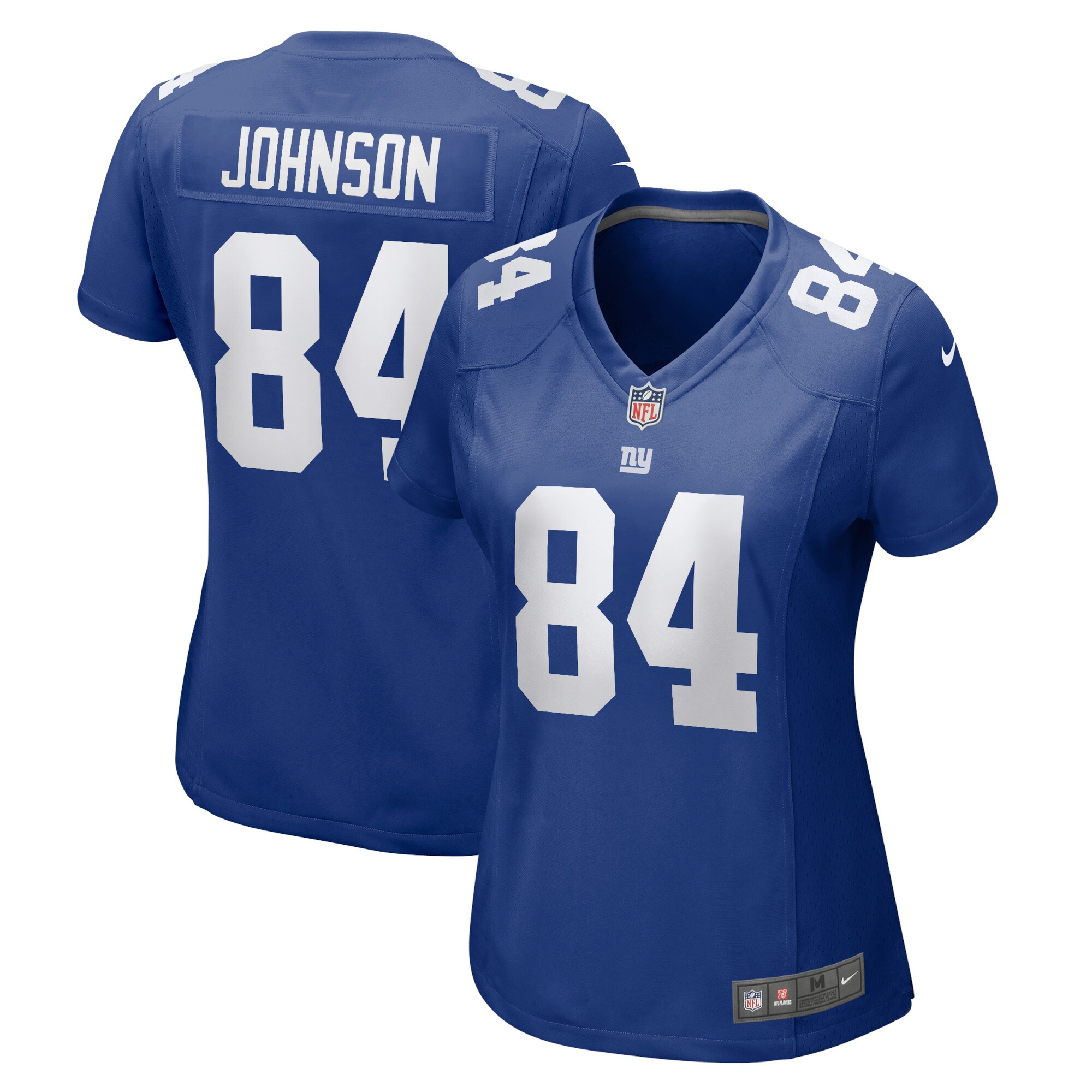 Women's New York Giants Marcus Johnson Royal Home Game Player Jersey Js5908