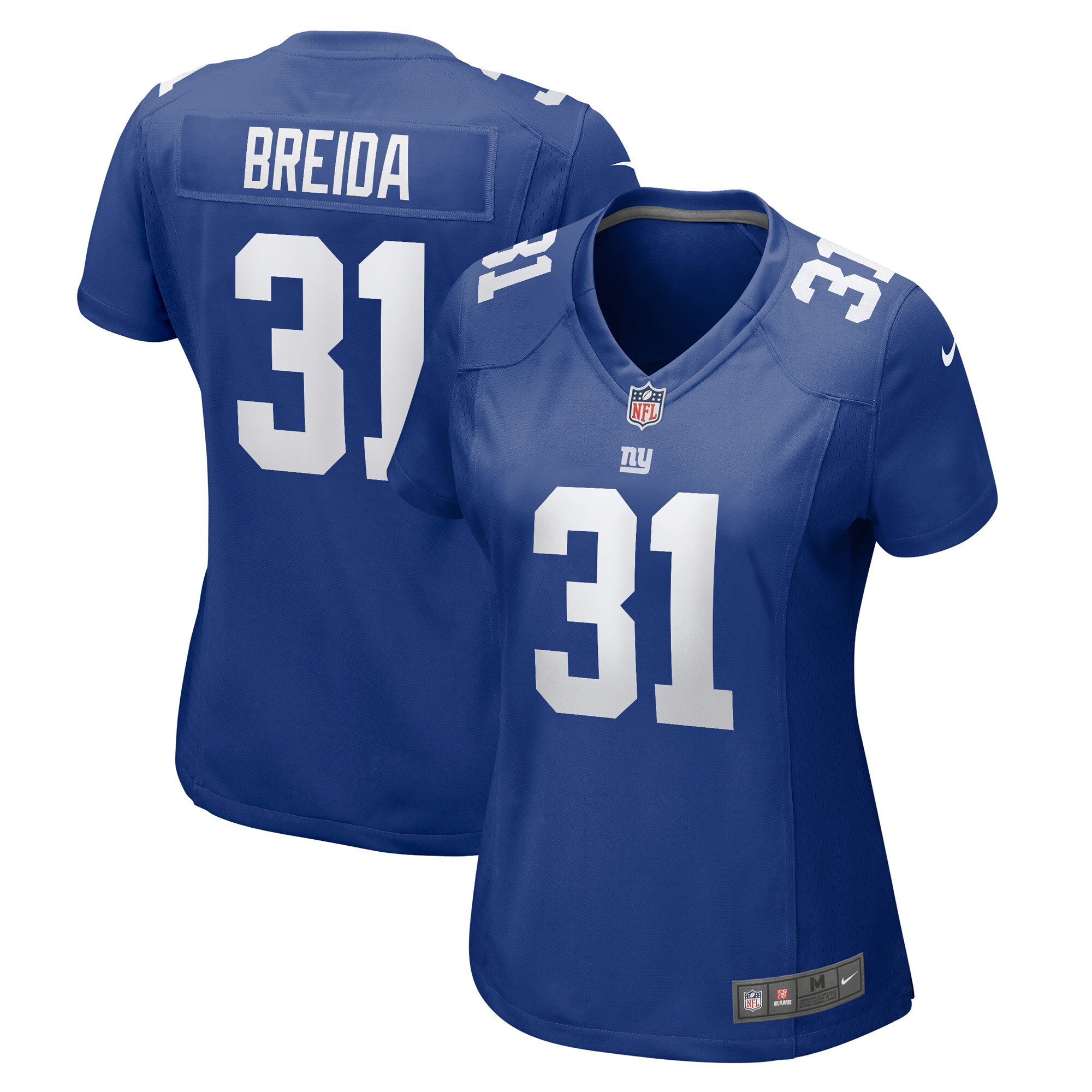 Women's New York Giants Matt Breida Royal Game Jersey Js8374
