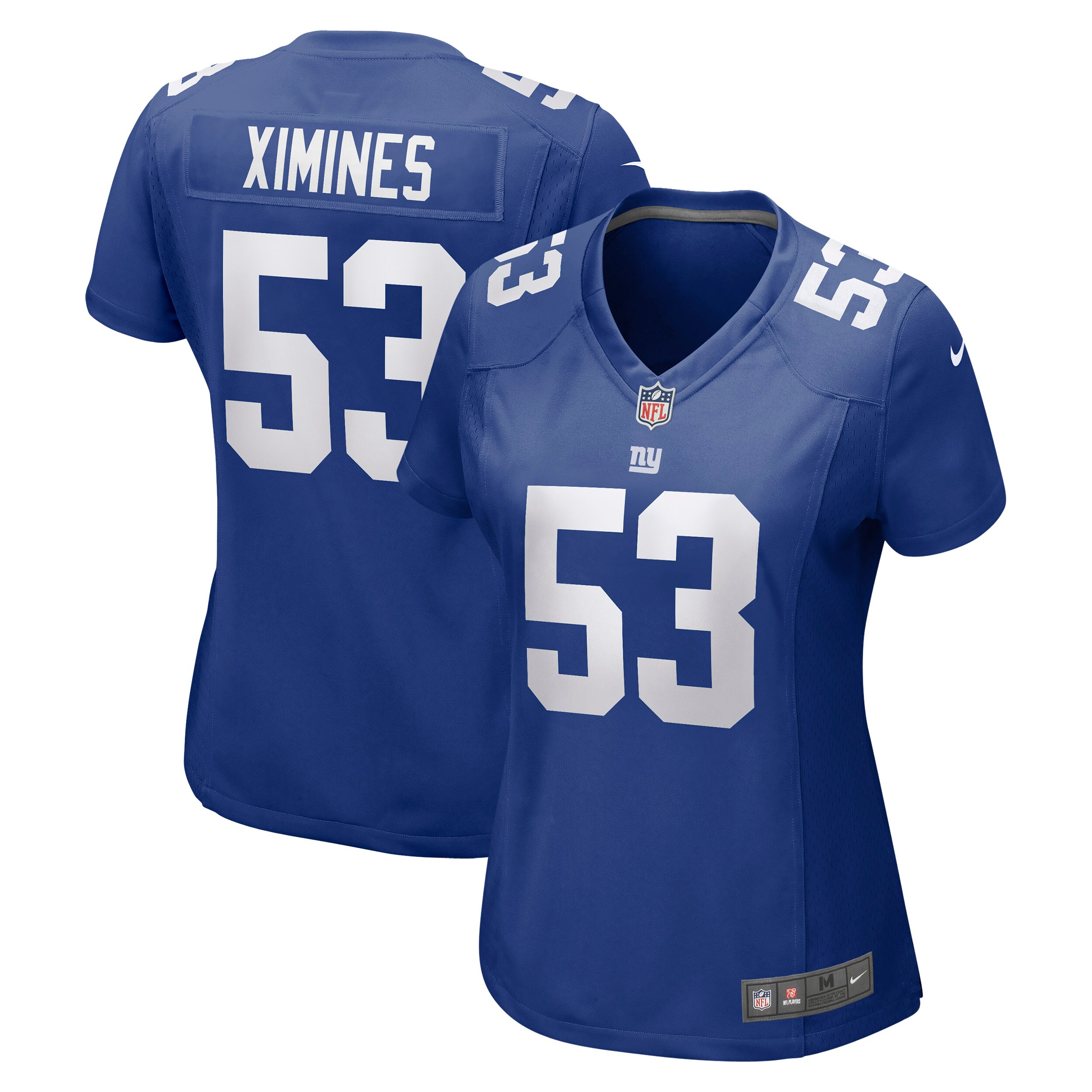 Women's New York Giants Oshane Ximines Royal Game Jersey Js5662
