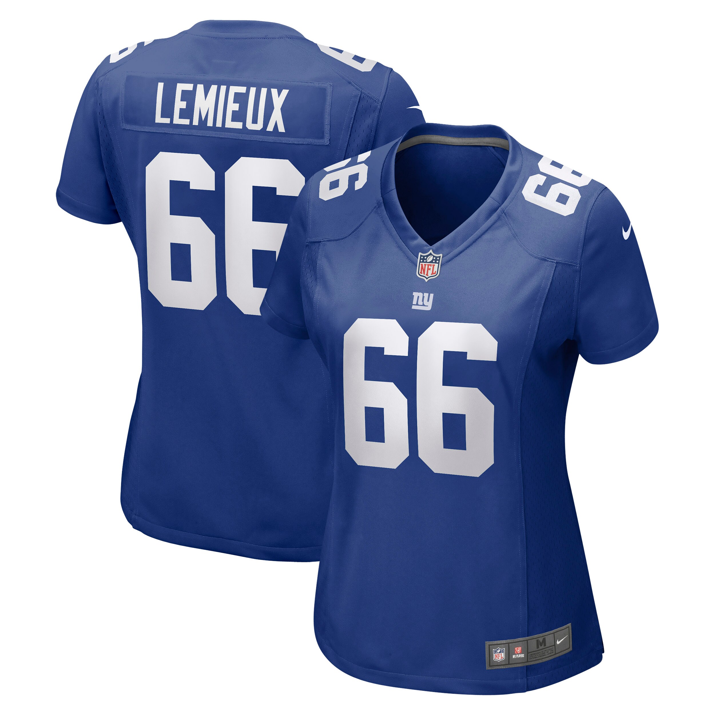 Women's New York Giants Shane Lemieux Royal Game Jersey Js9686