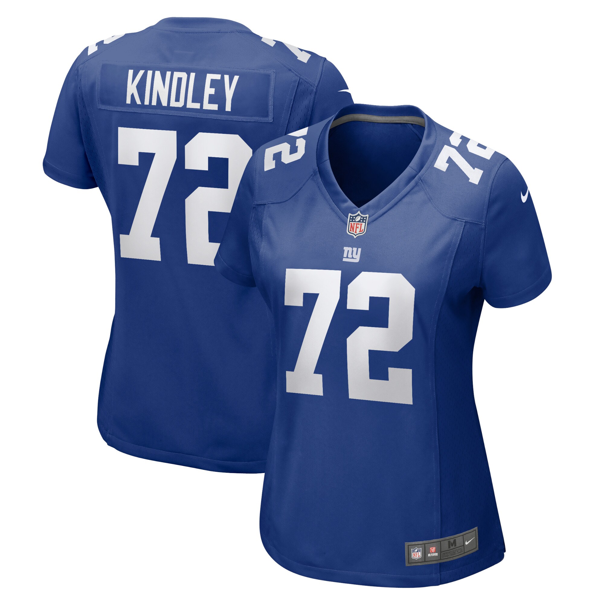 Women's New York Giants Solomon Kindley Royal Home Game Player Jersey Js9728
