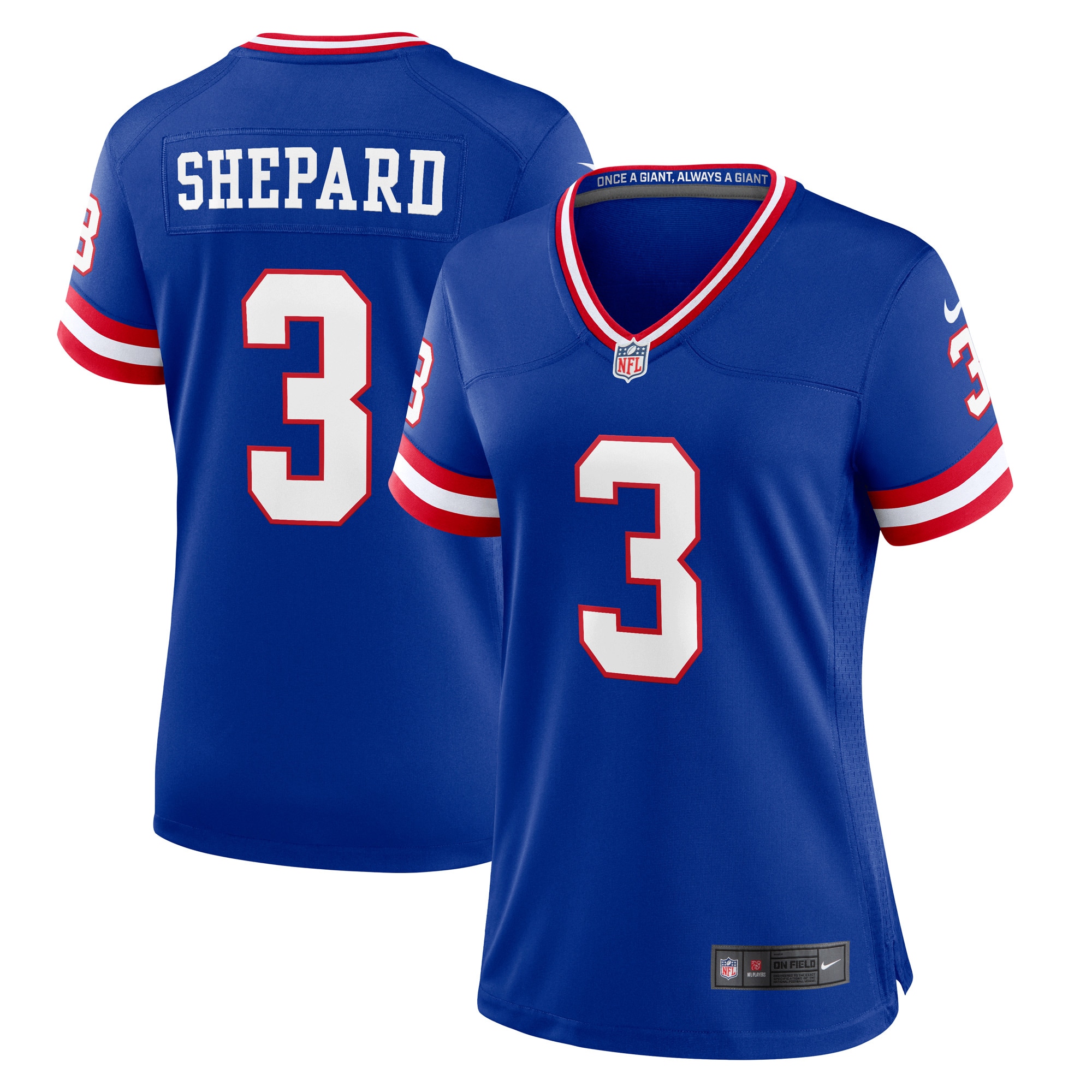 Women's New York Giants Sterling Shepard Royal Player Jersey Js3207