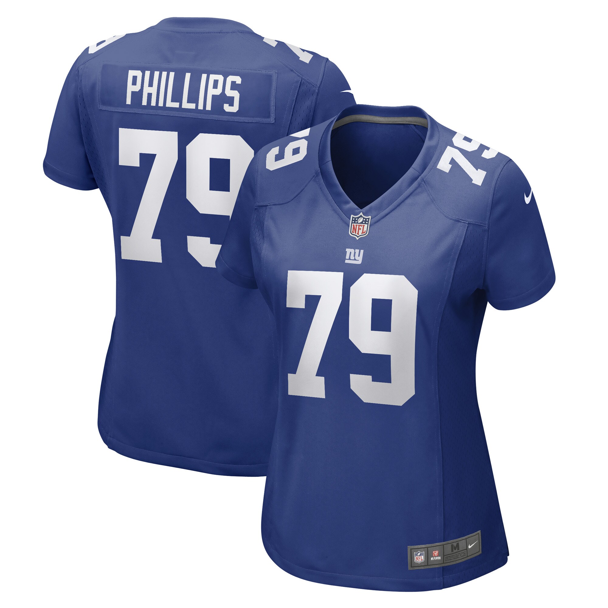 Women's New York Giants Tyre Phillips Royal Game Player Jersey Js4301