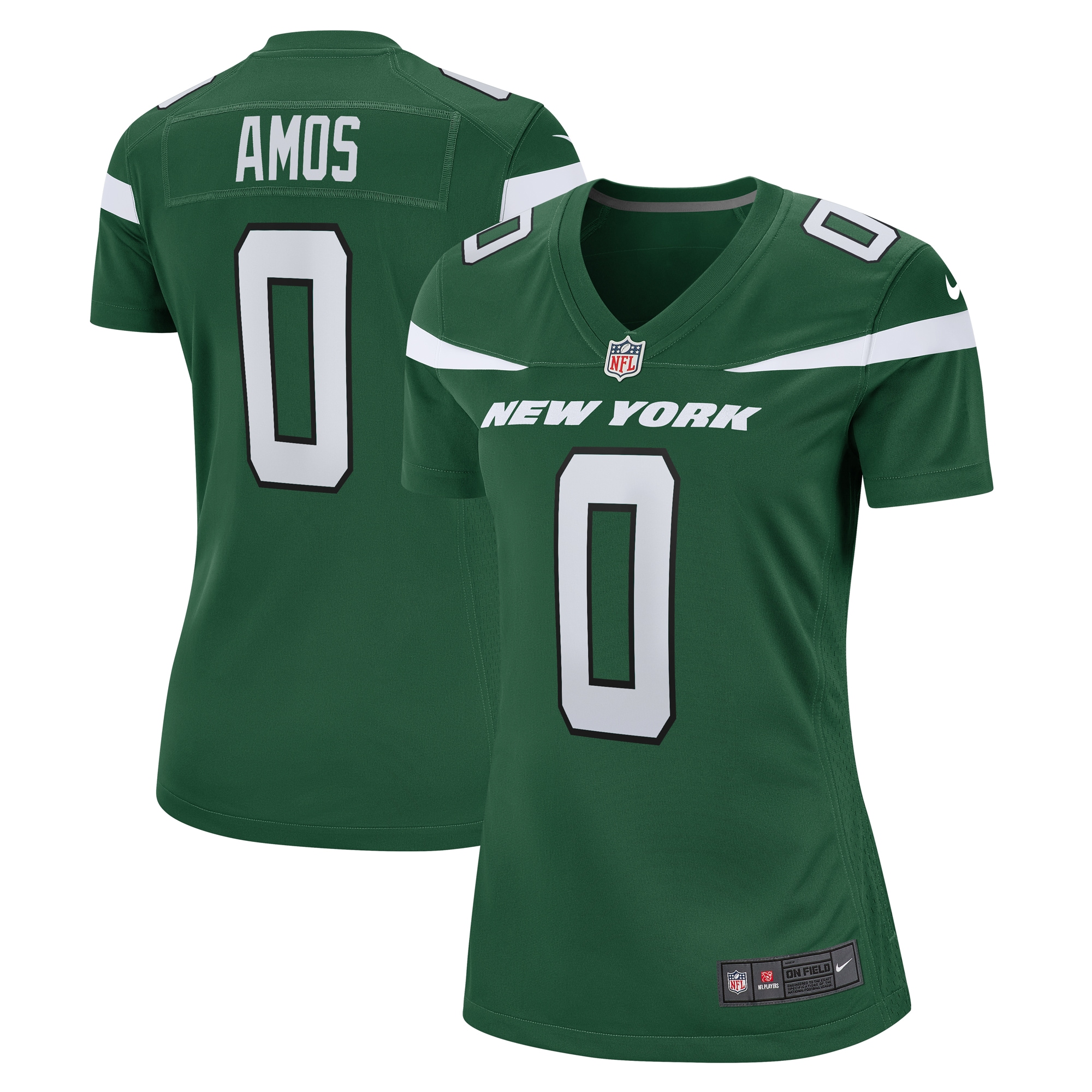 Women's New York Jets Adrian Amos Gotham Green Game Jersey Js4829