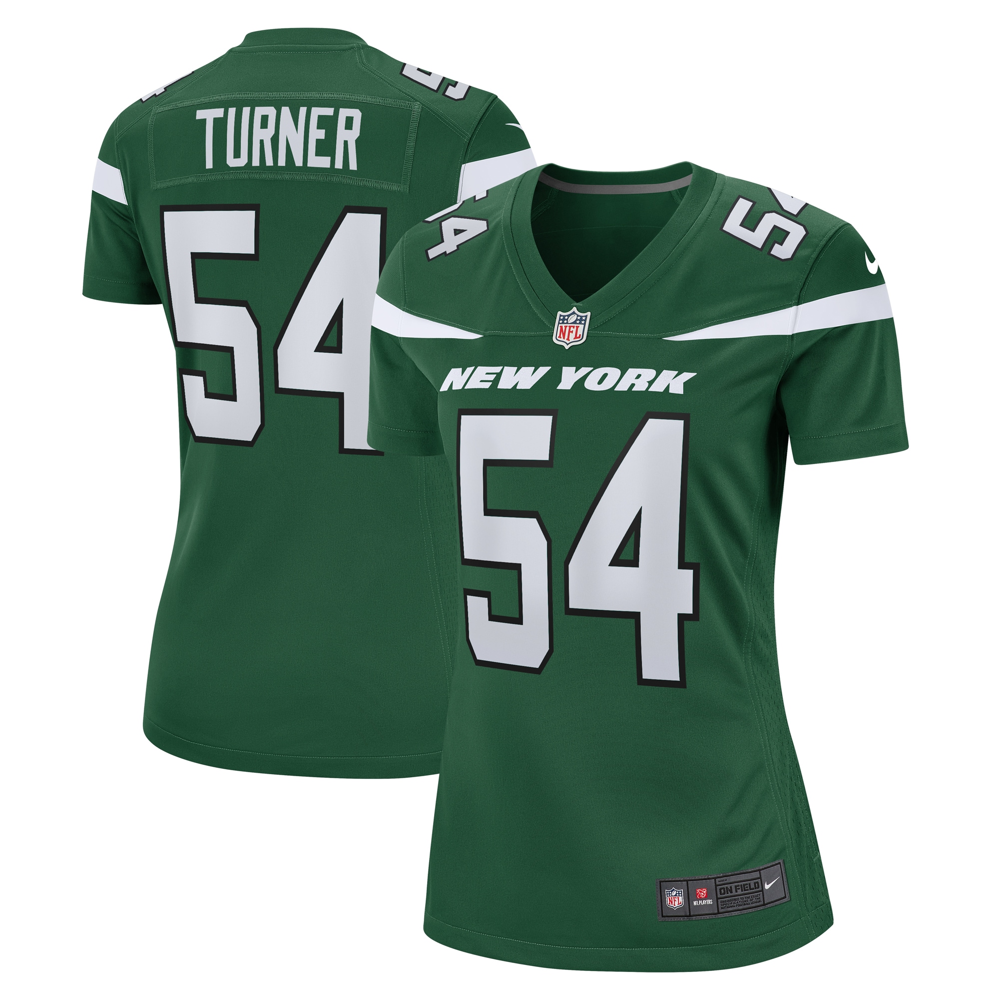Women's New York Jets Billy Turner Gotham Green Game Jersey Js5079