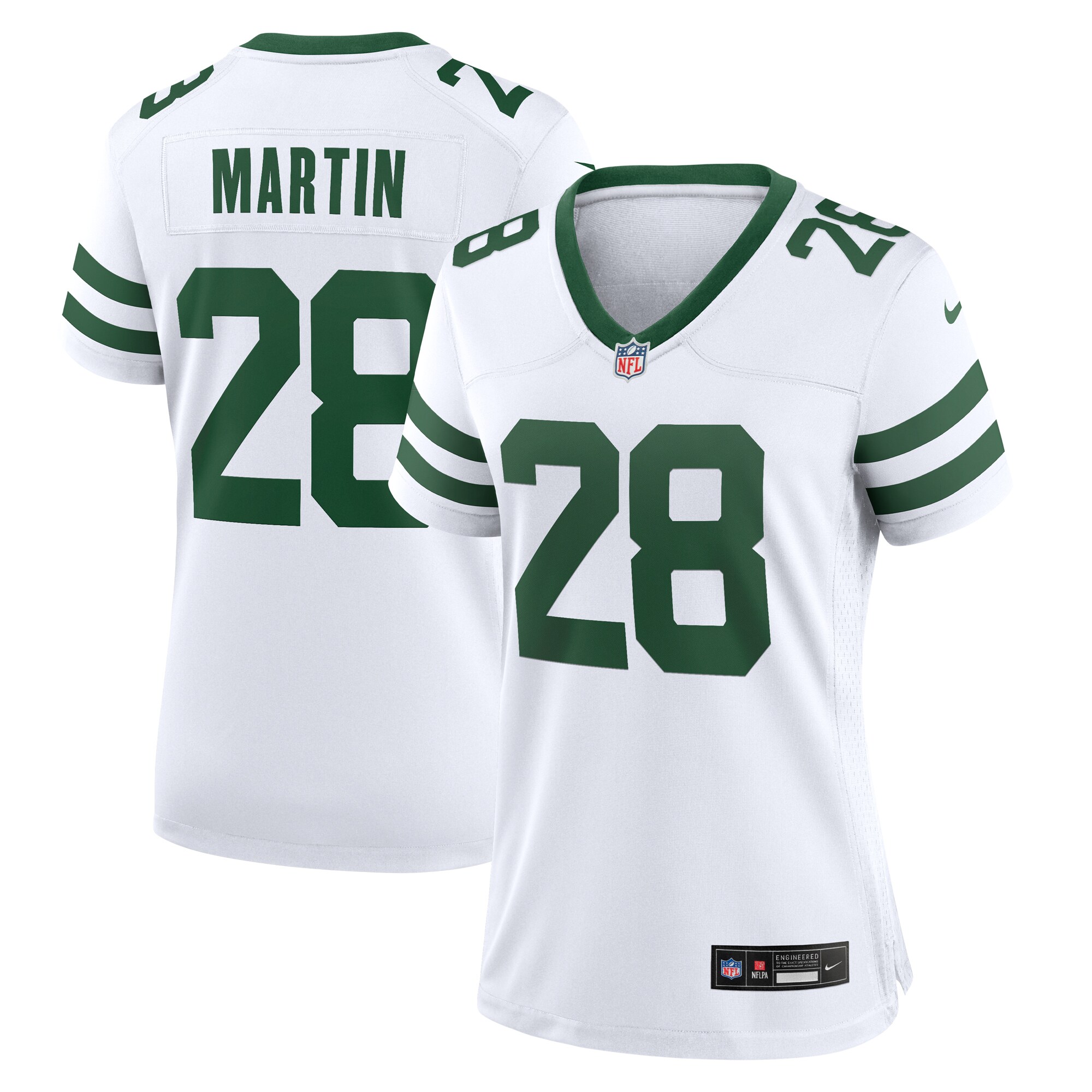 Women's New York Jets Curtis Martin White Legacy Retired Player Game Jersey Js1614