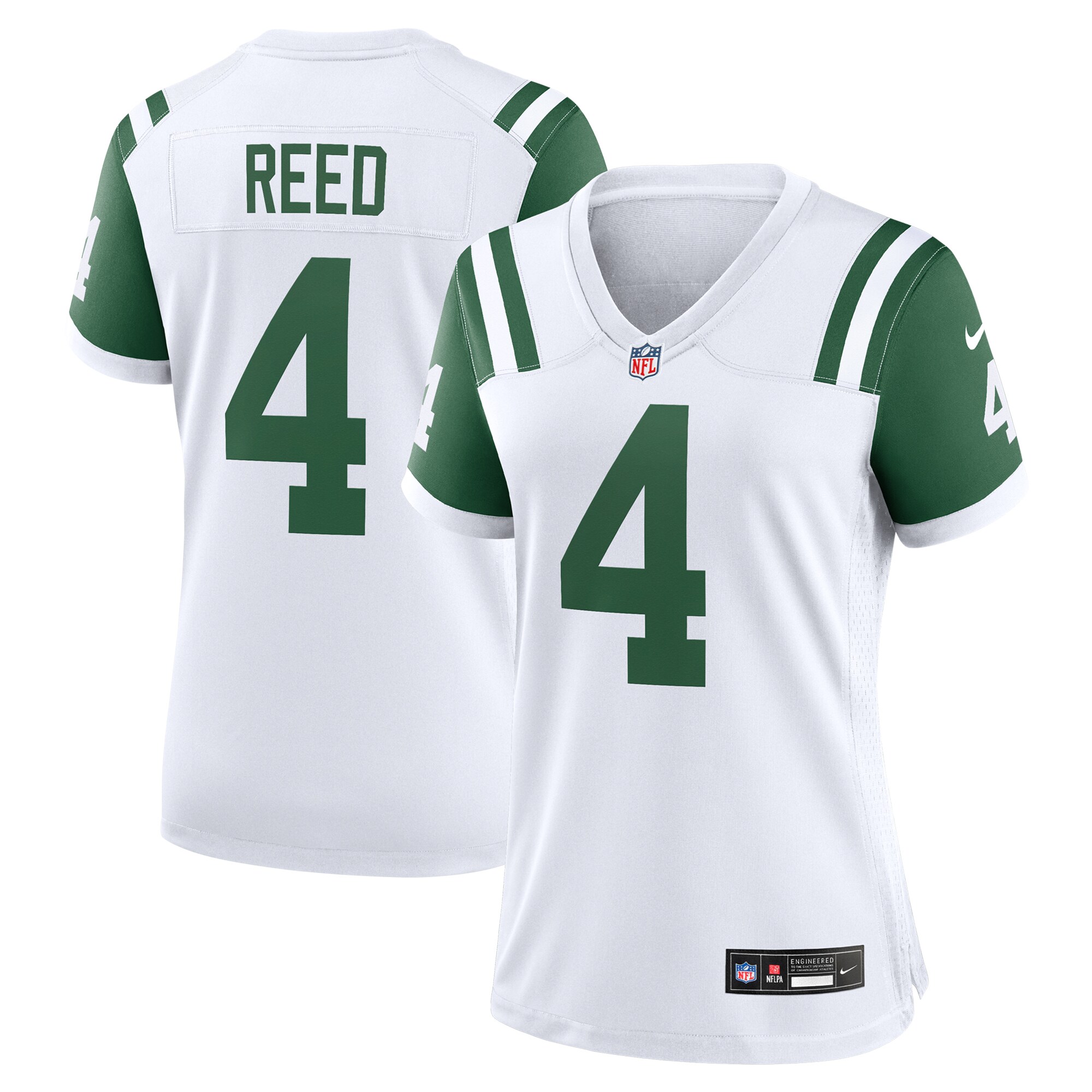 Women's New York Jets D.j. Reed White Classic Alternate Player Game Jersey Js7275