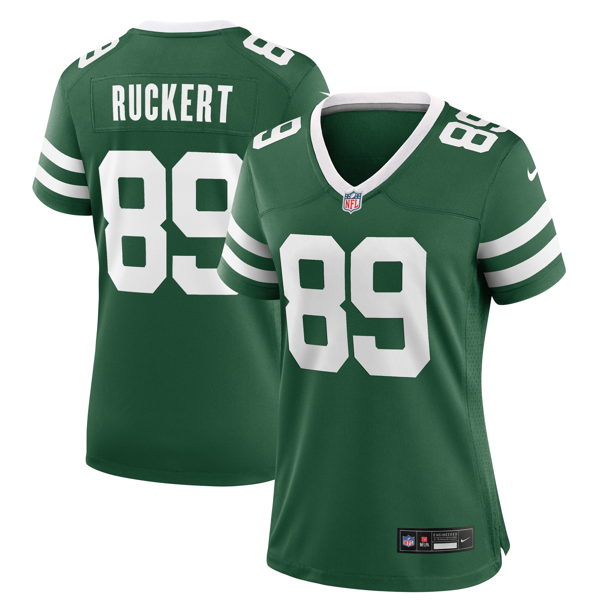 Women's New York Jets Jeremy Ruckert Legacy Green Team Game Jersey Js3066