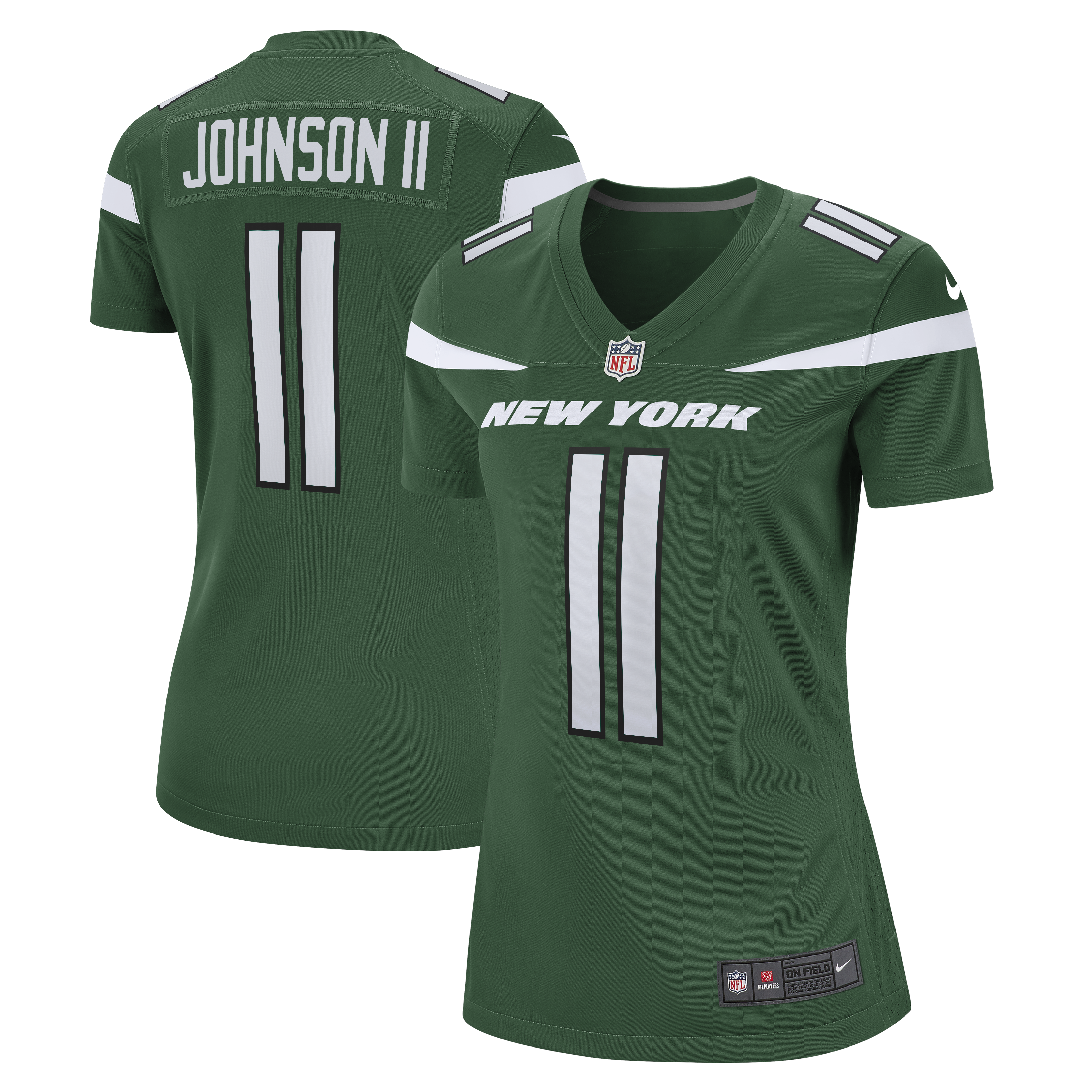 Women's New York Jets Jermaine Johnson Ii Gotham Green Game Jersey Js8713