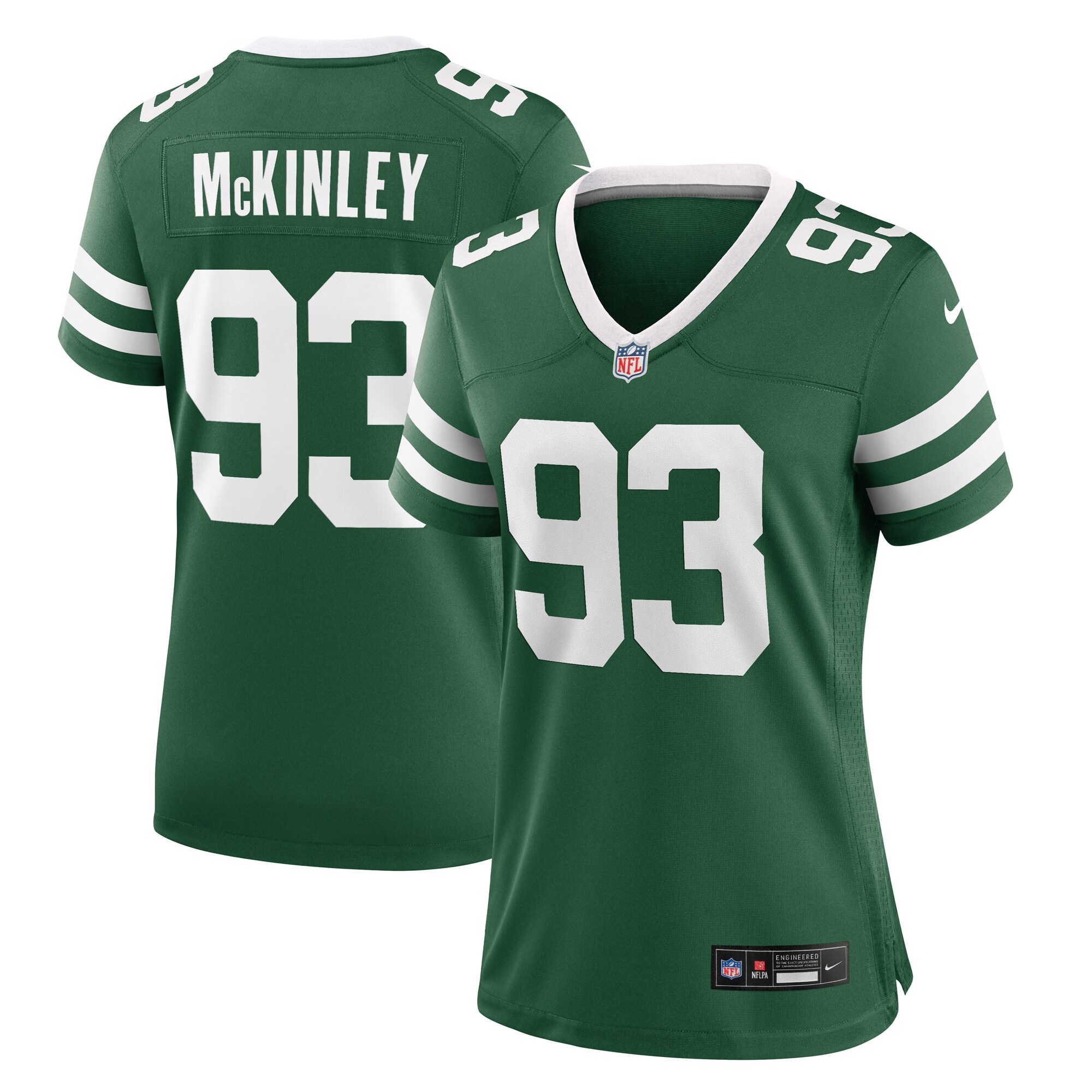 Women's New York Jets Takk Mckinley Legacy Green Team Game Jersey Js6607