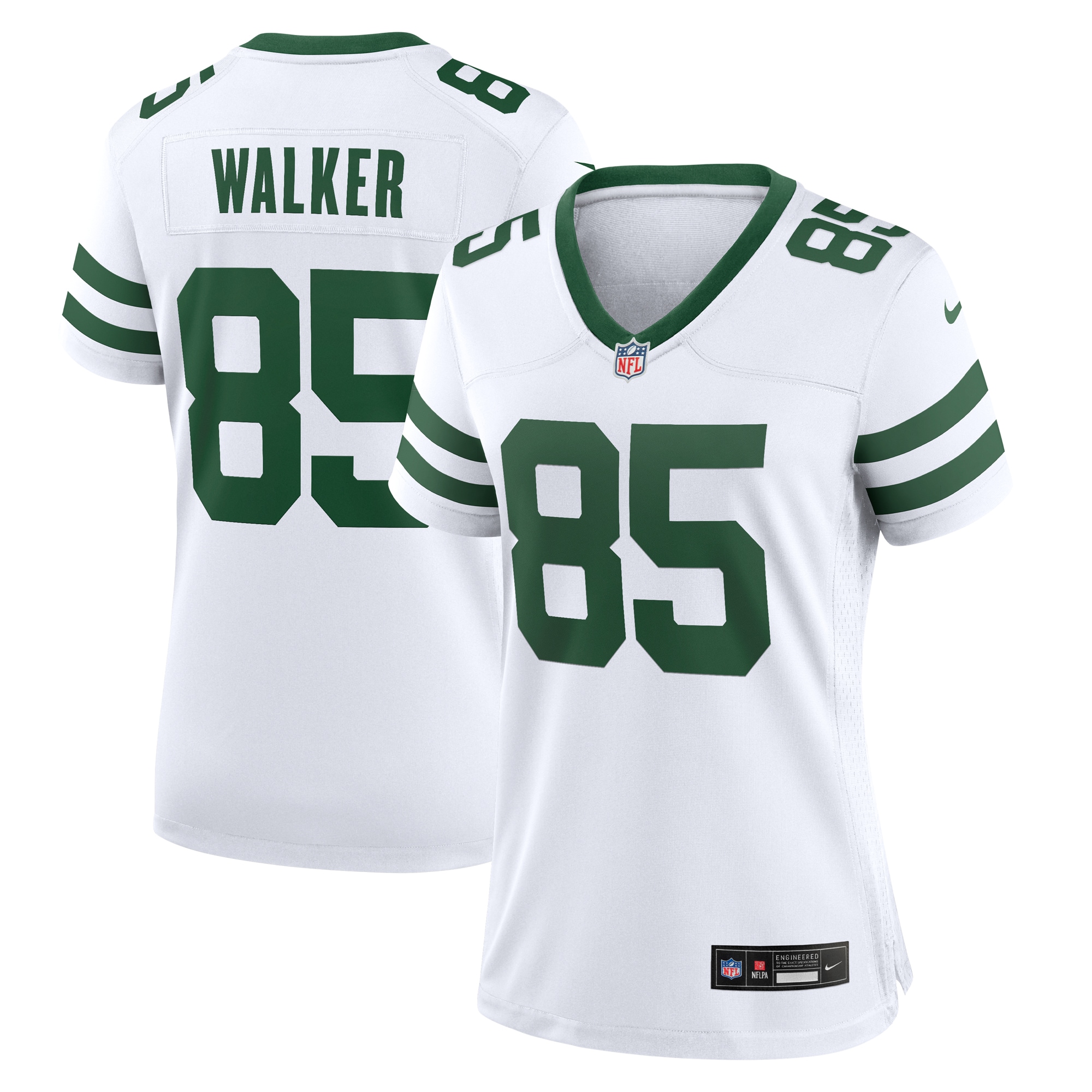 Women's New York Jets Wesley Walker White Legacy Retired Player Game Jersey Js1562