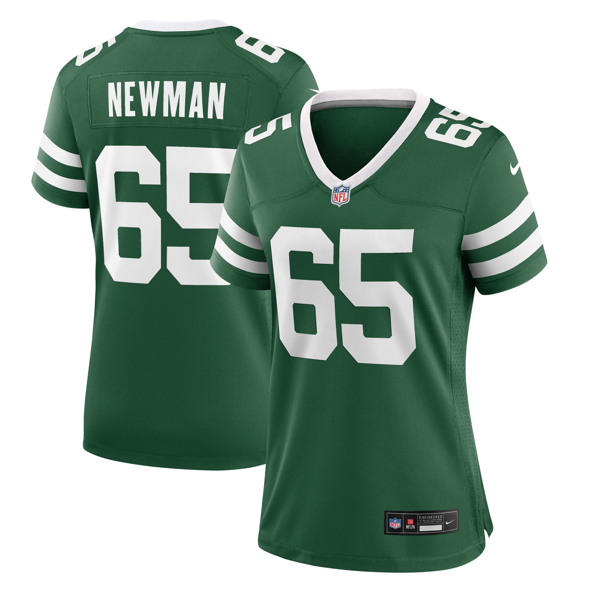 Women's New York Jets Xavier Newman Legacy Green Team Game Jersey Js4656