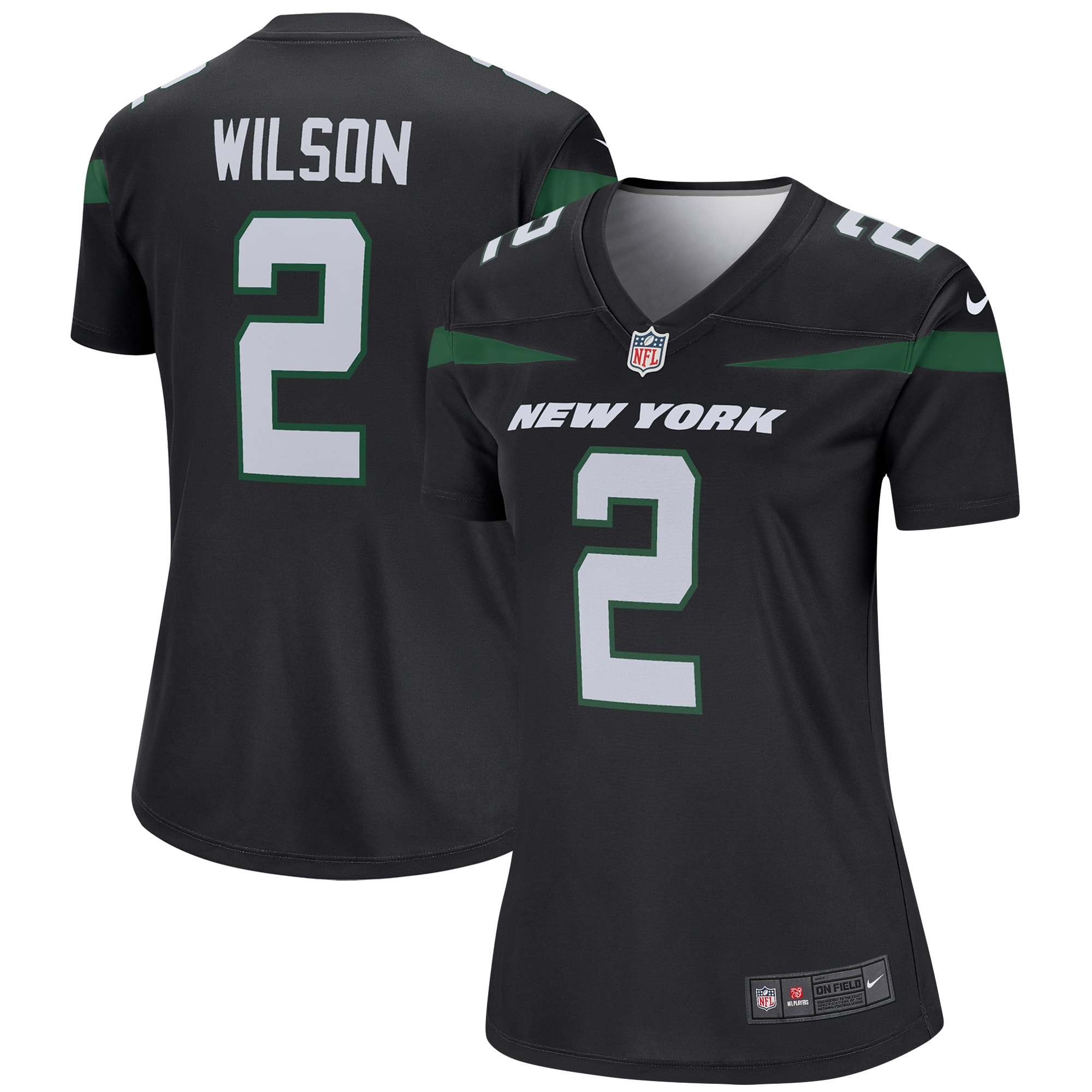 Women's New York Jets Zach Wilson Black Alternate Legend Player Performance Top Js3243