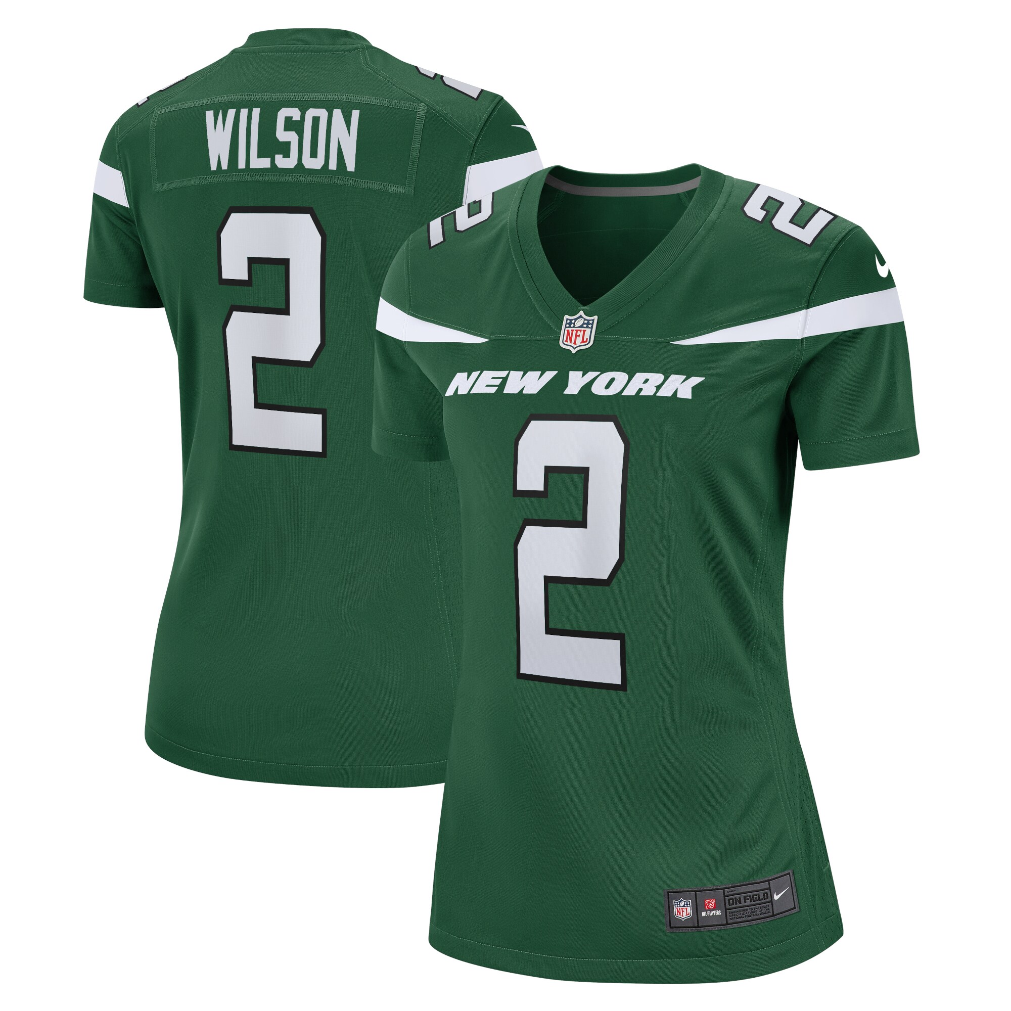 Women's New York Jets Zach Wilson Green Player Jersey Js3378