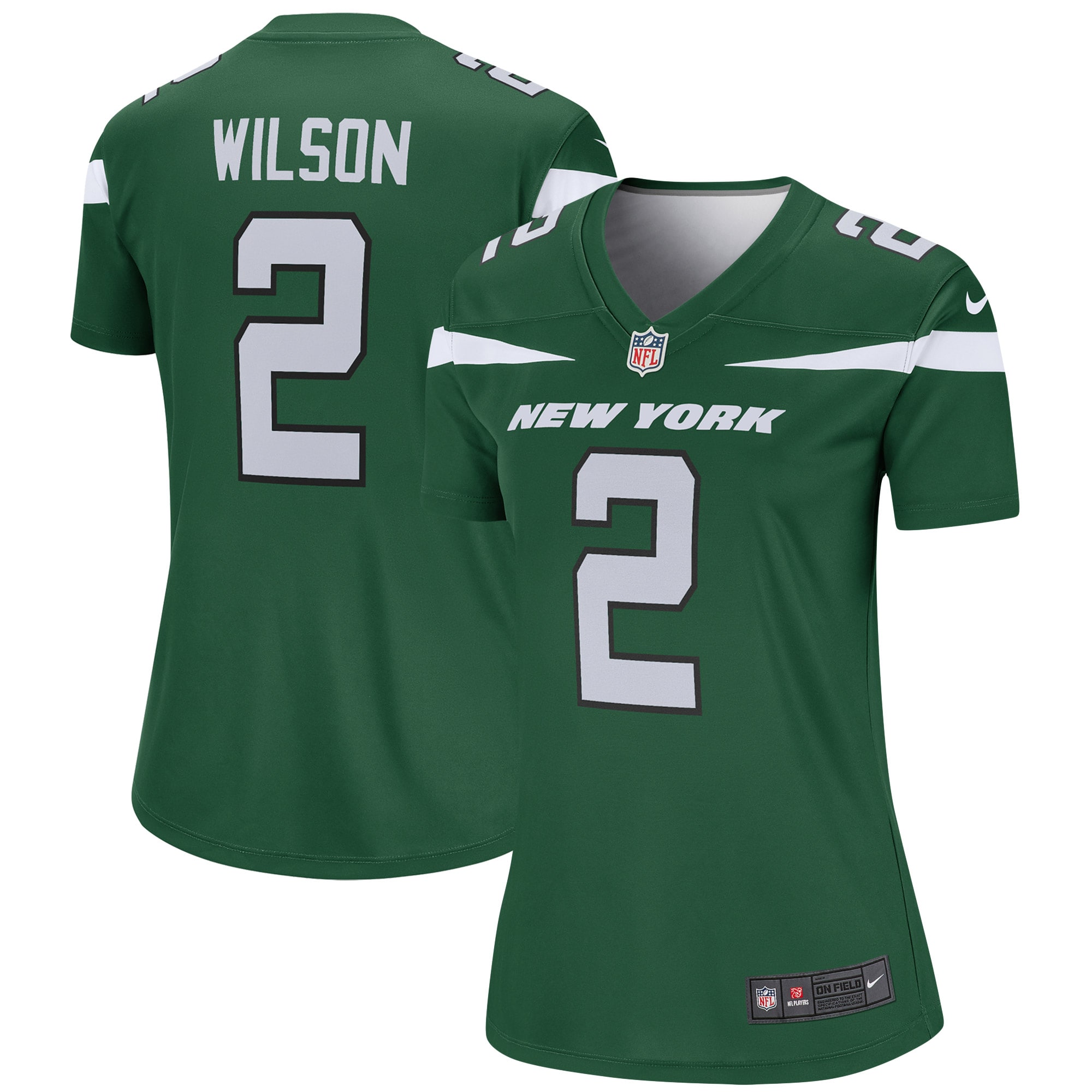 Women's New York Jets Zach Wilson Green Team Legend Player Performance Top Js1308