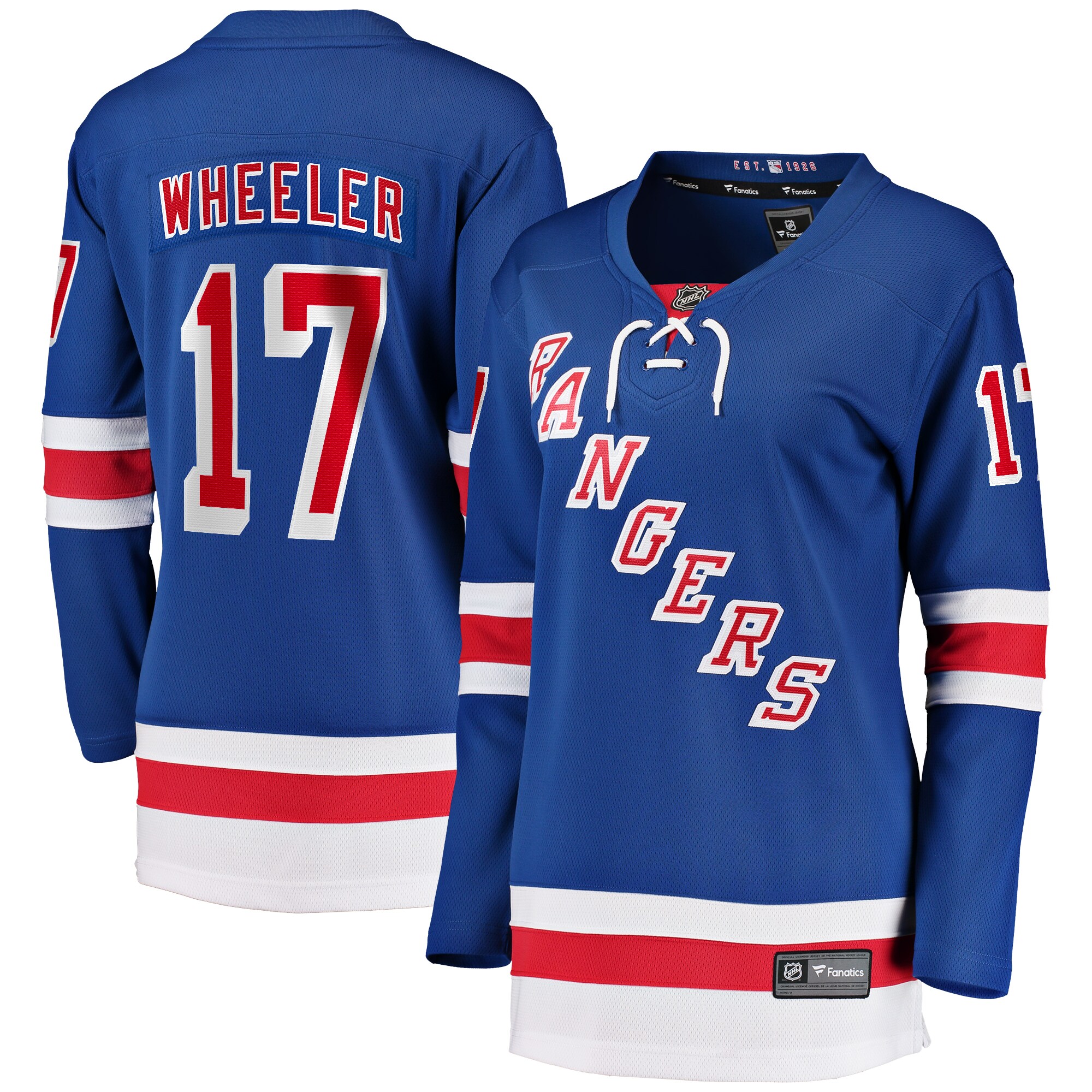 Women's New York Rangers Blake Wheeler Blue Home Breakaway Player Jersey