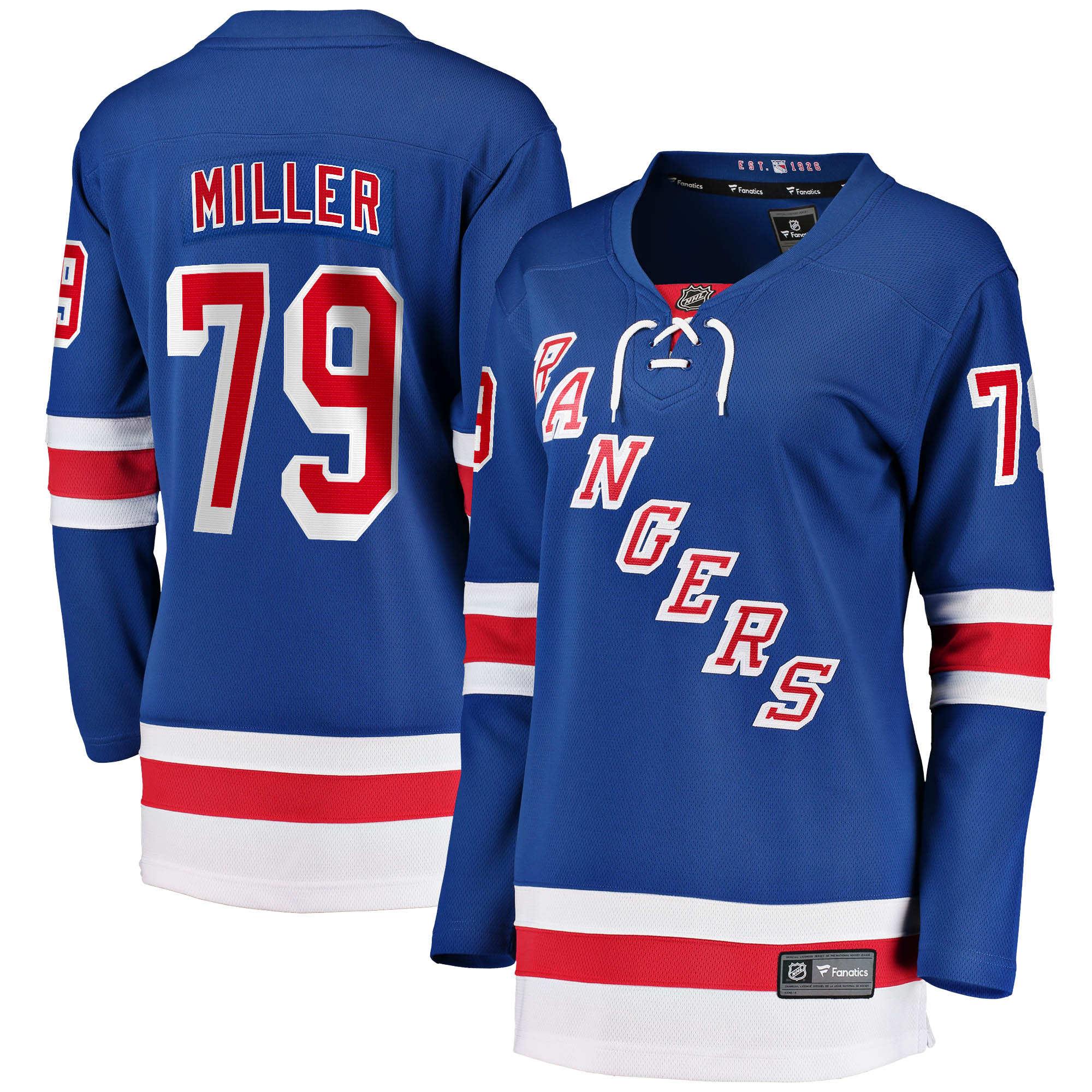 Women's New York Rangers K'andre Miller Blue Home Breakaway Jersey
