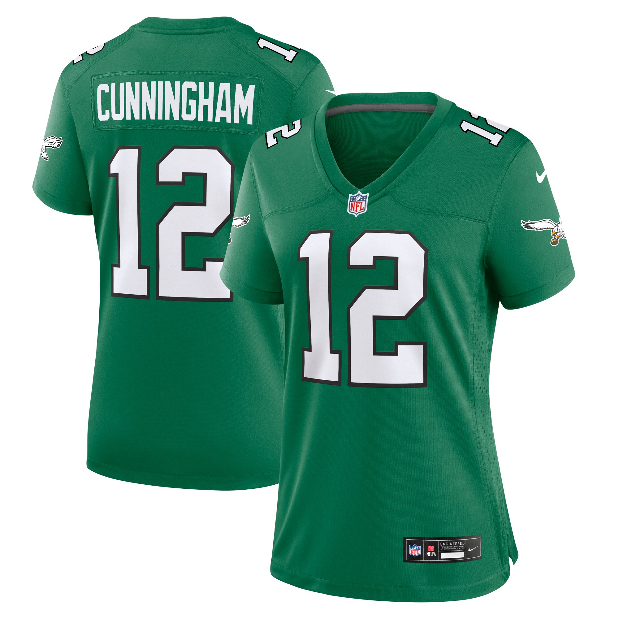Women's Philadelphia Eagles Randall Cunningham Kelly Green Alternate Game Jersey Js3285
