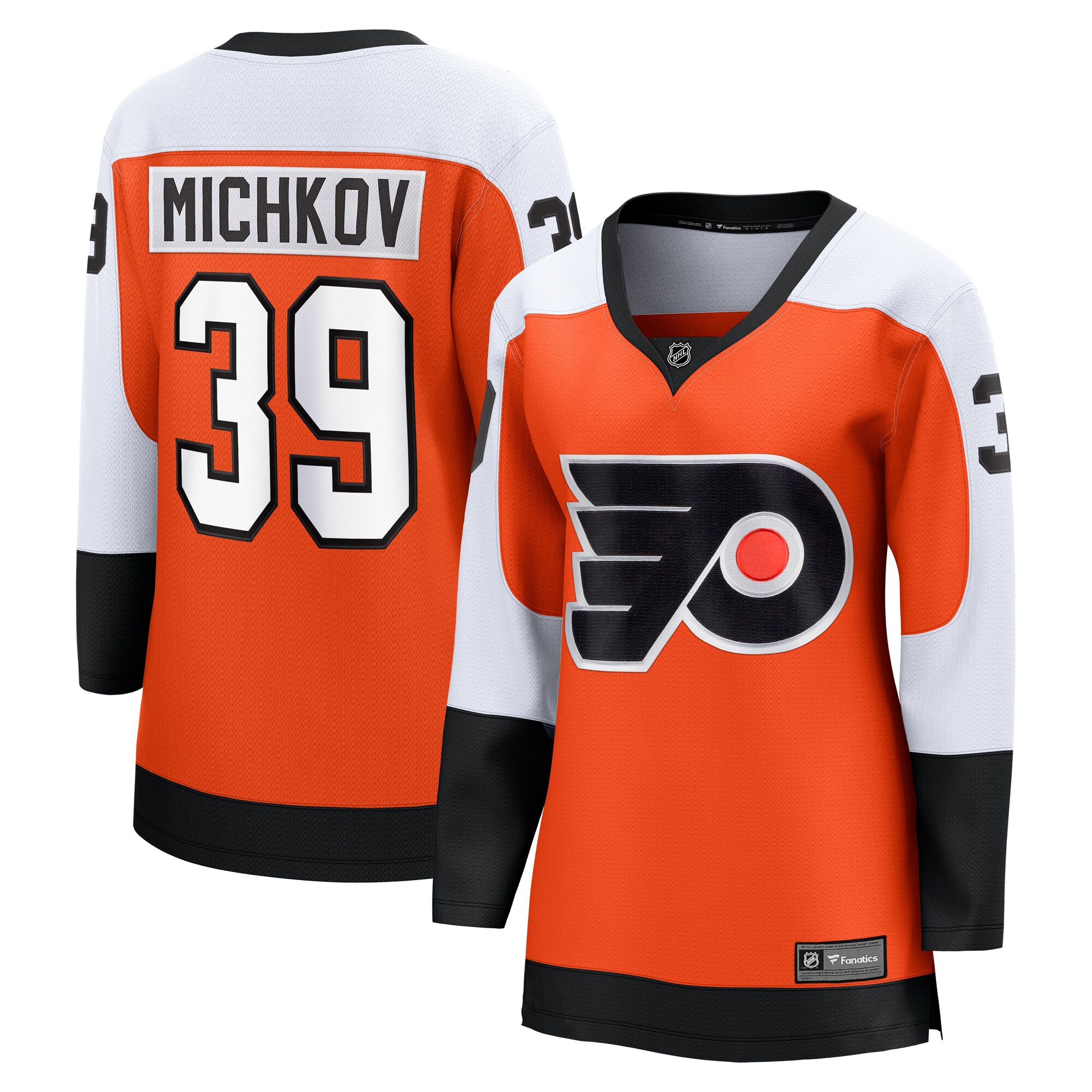 Women's Philadelphia Flyers Matvei Michkov Orange Home Premier Breakaway Player Jersey