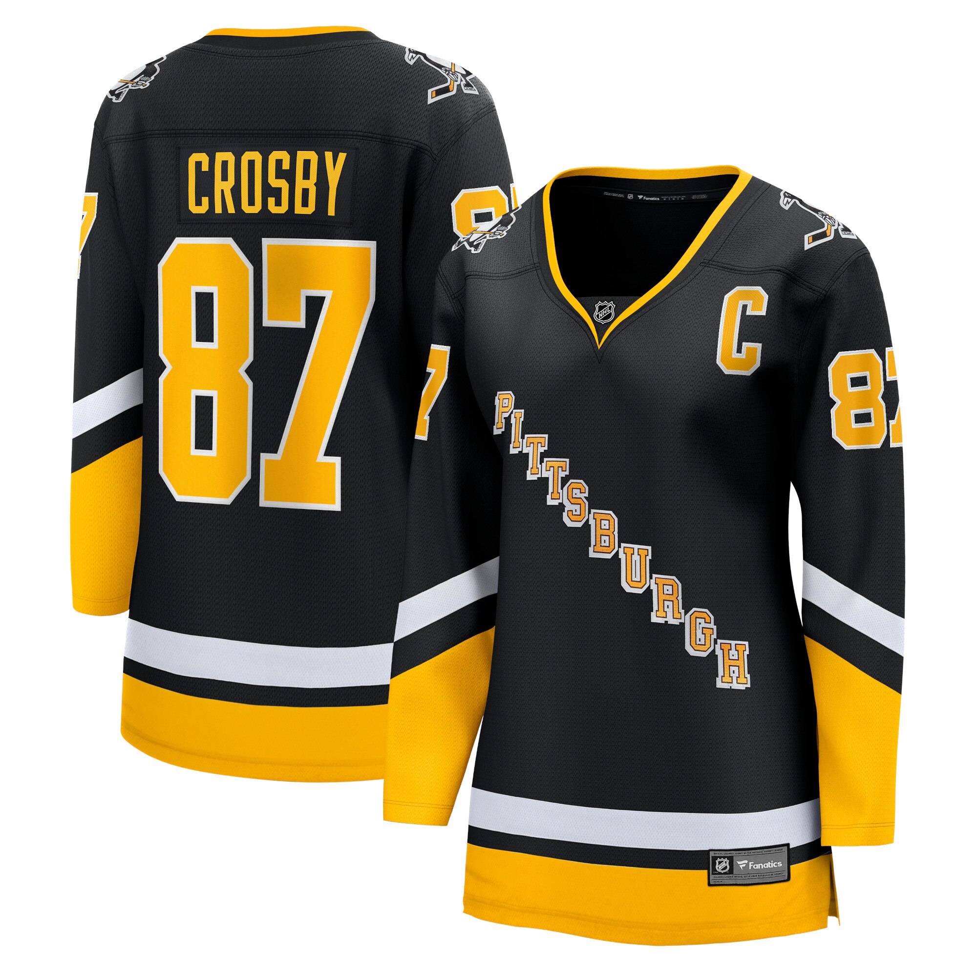Women's Pittsburgh Penguins Sidney Crosby Black 2021/22 Alternate Premier Breakaway Player Jersey
