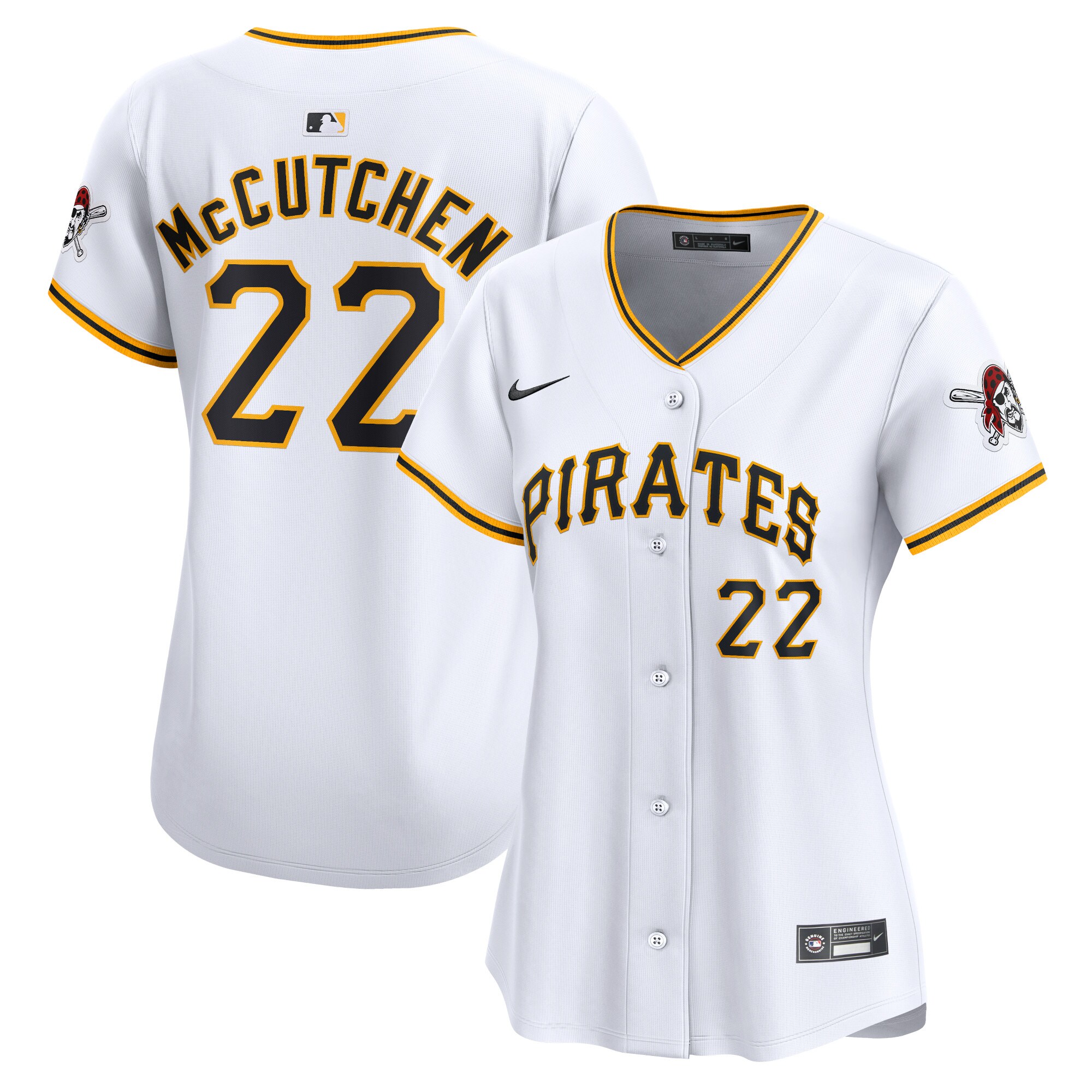 Women's Pittsburgh Pirates Andrew Mccutchen White Home Limited Player Jersey