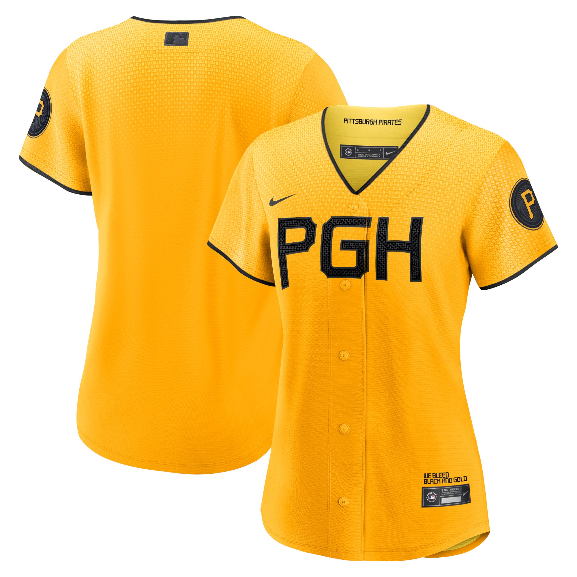 Women's Pittsburgh Pirates Gold City Connect Jersey