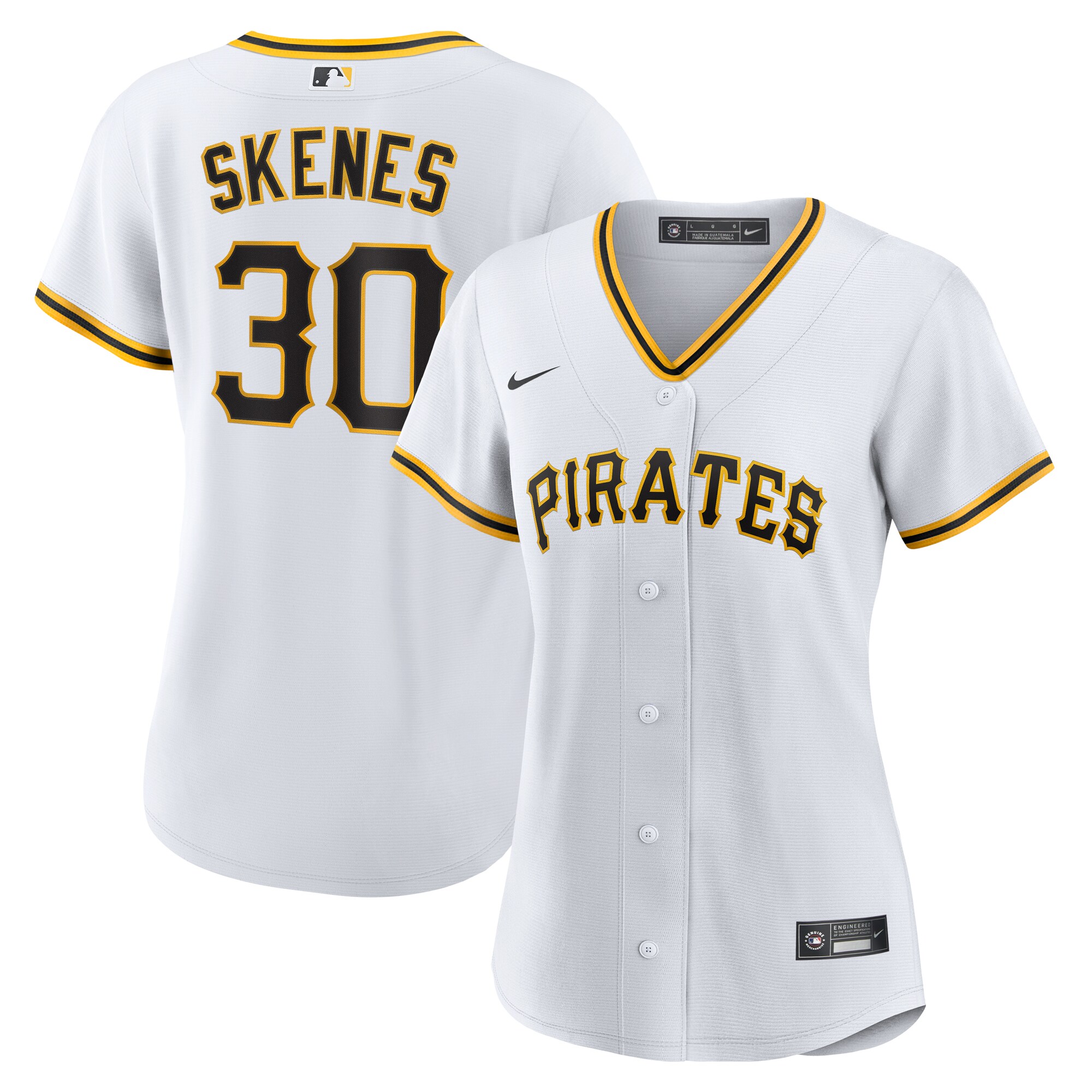 Women's Pittsburgh Pirates Paul Skenes White Home Player Jersey