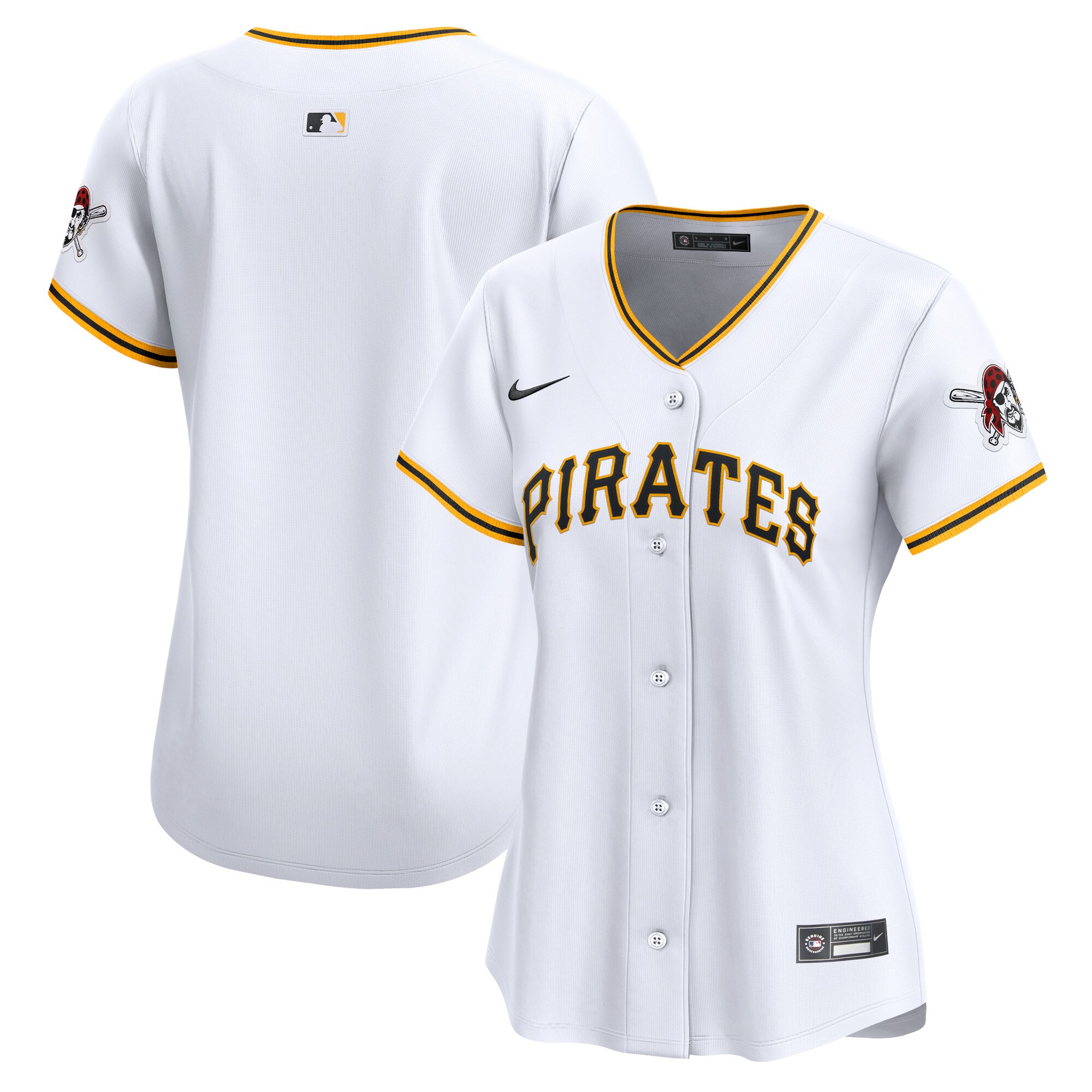 Women's Pittsburgh Pirates White Home Limited Jersey