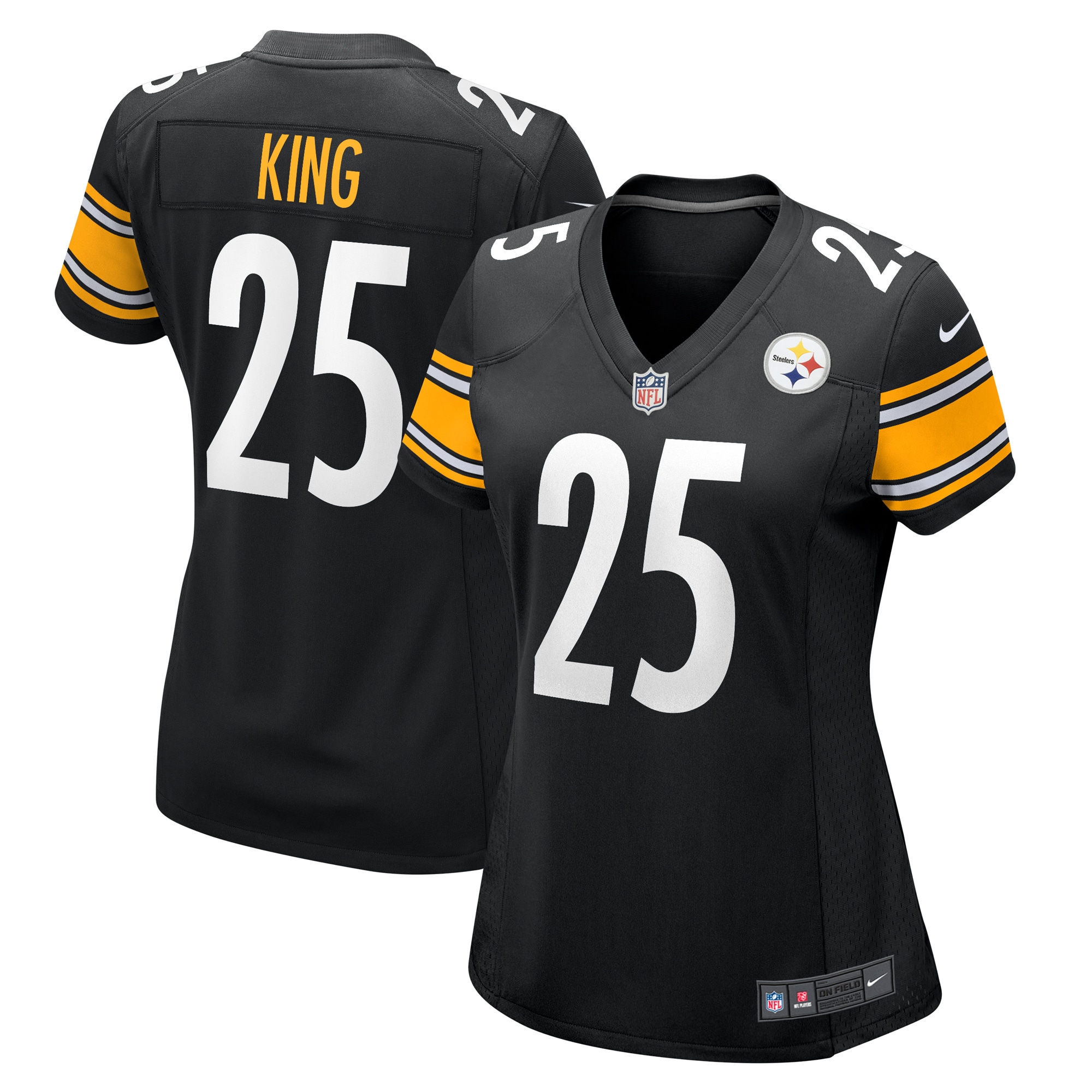 Women's Pittsburgh Steelers Desmond King Black Game Jersey Js3197
