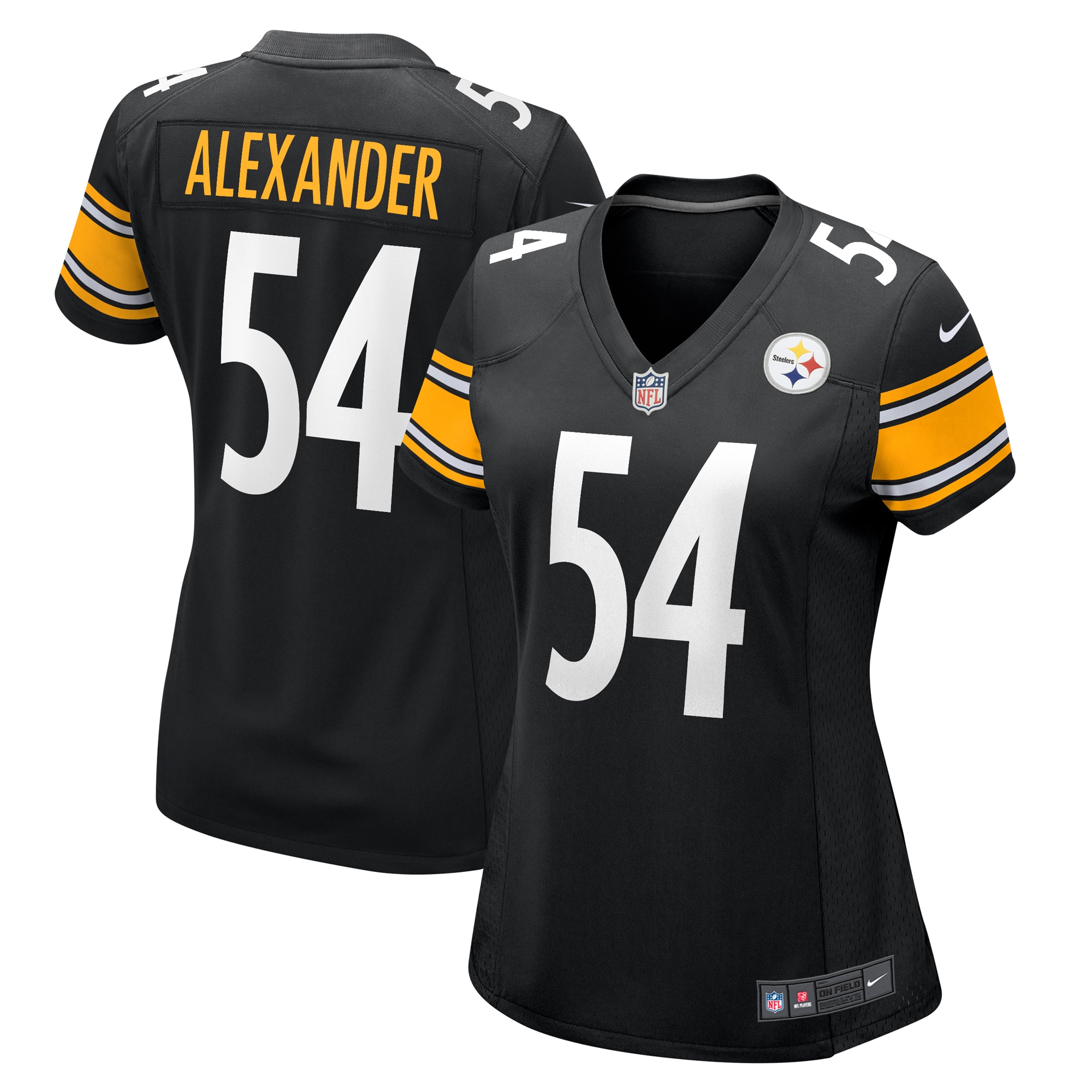 Women's Pittsburgh Steelers Kwon Alexander Black Game Jersey Js1761