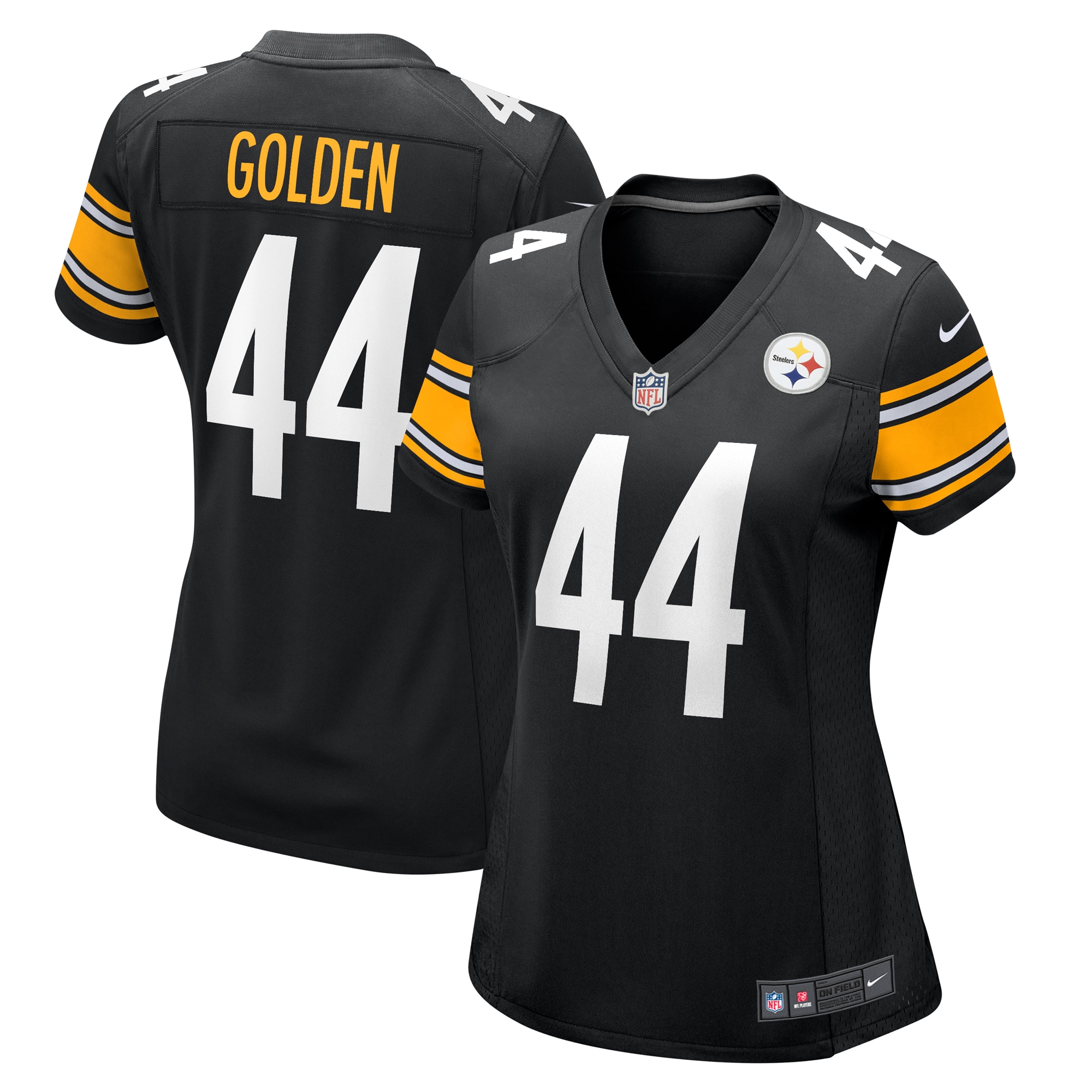 Women's Pittsburgh Steelers Markus Golden Black Game Jersey Js1593