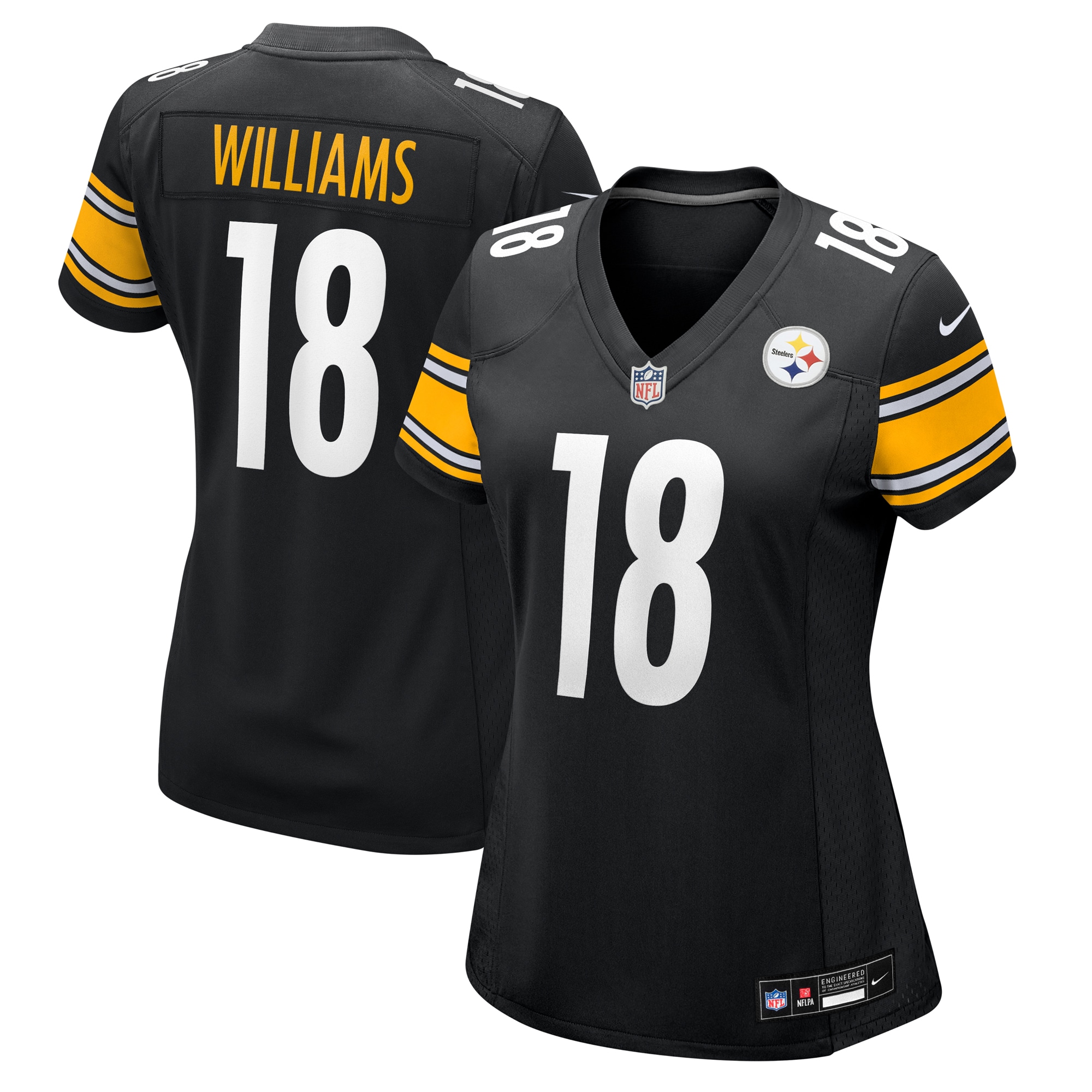 Women's Pittsburgh Steelers Mike Williams Black Game Jersey Js2074