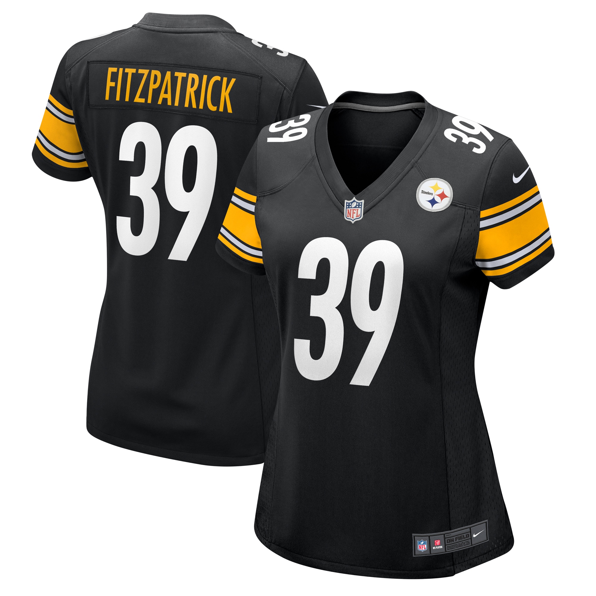 Women's Pittsburgh Steelers Minkah Fitzpatrick Black Game Jersey Js2076