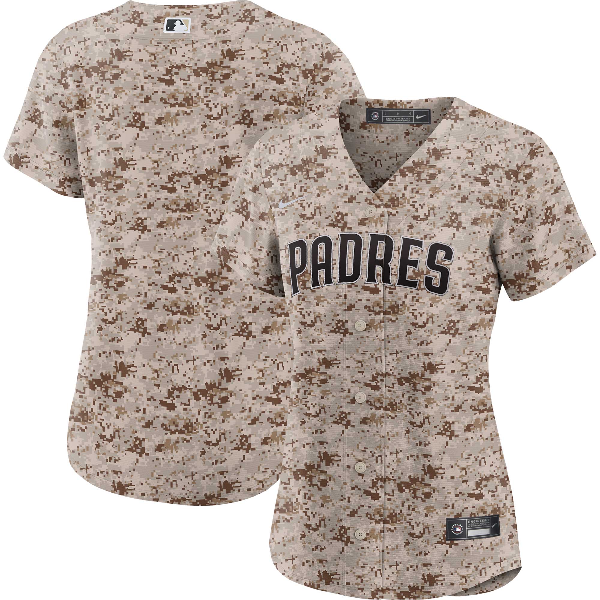Women's San Diego Padres Camo Usmc Alternate Team Jersey