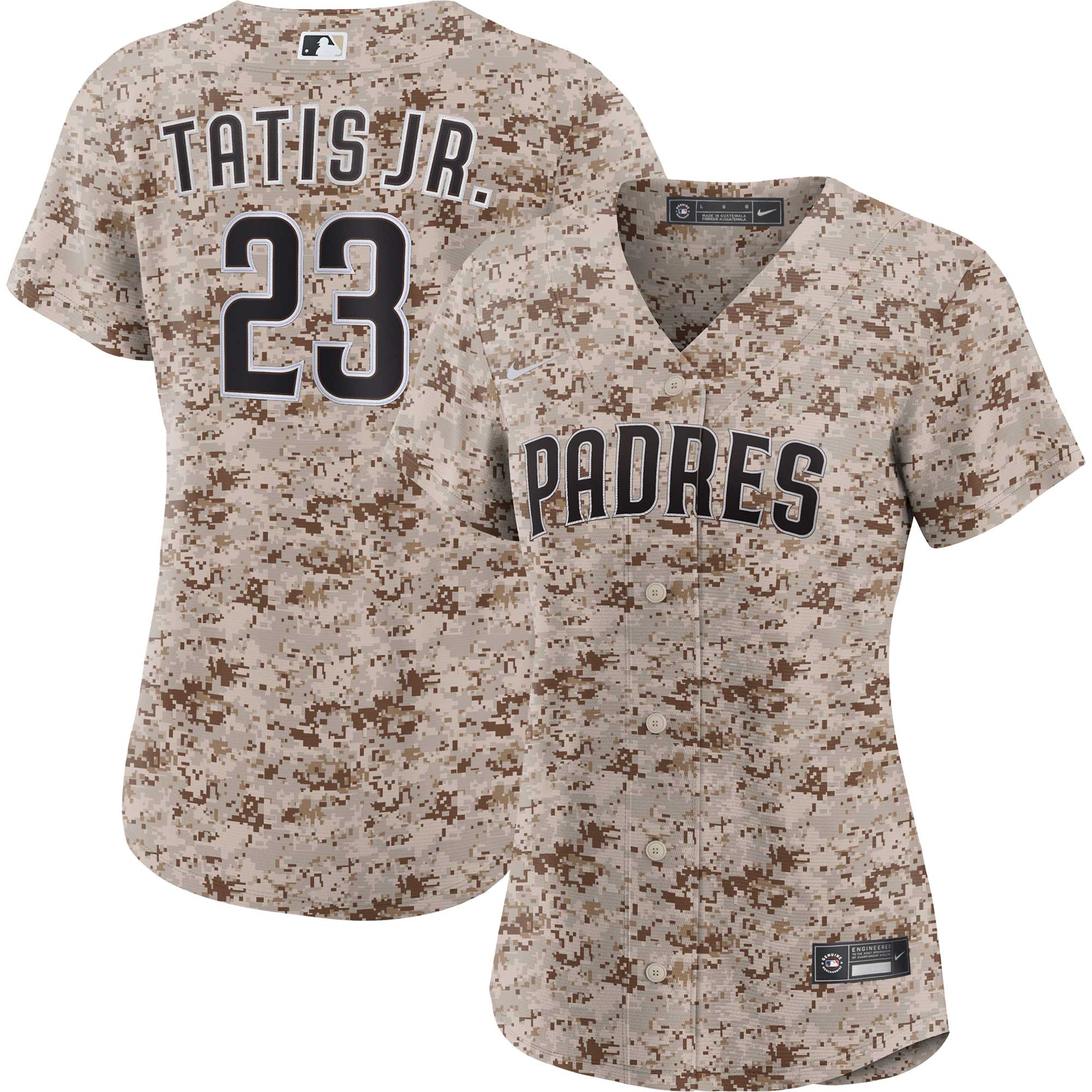 Women's San Diego Padres Fernando Tatis Jr. Camo Usmc Alternate Player Jersey
