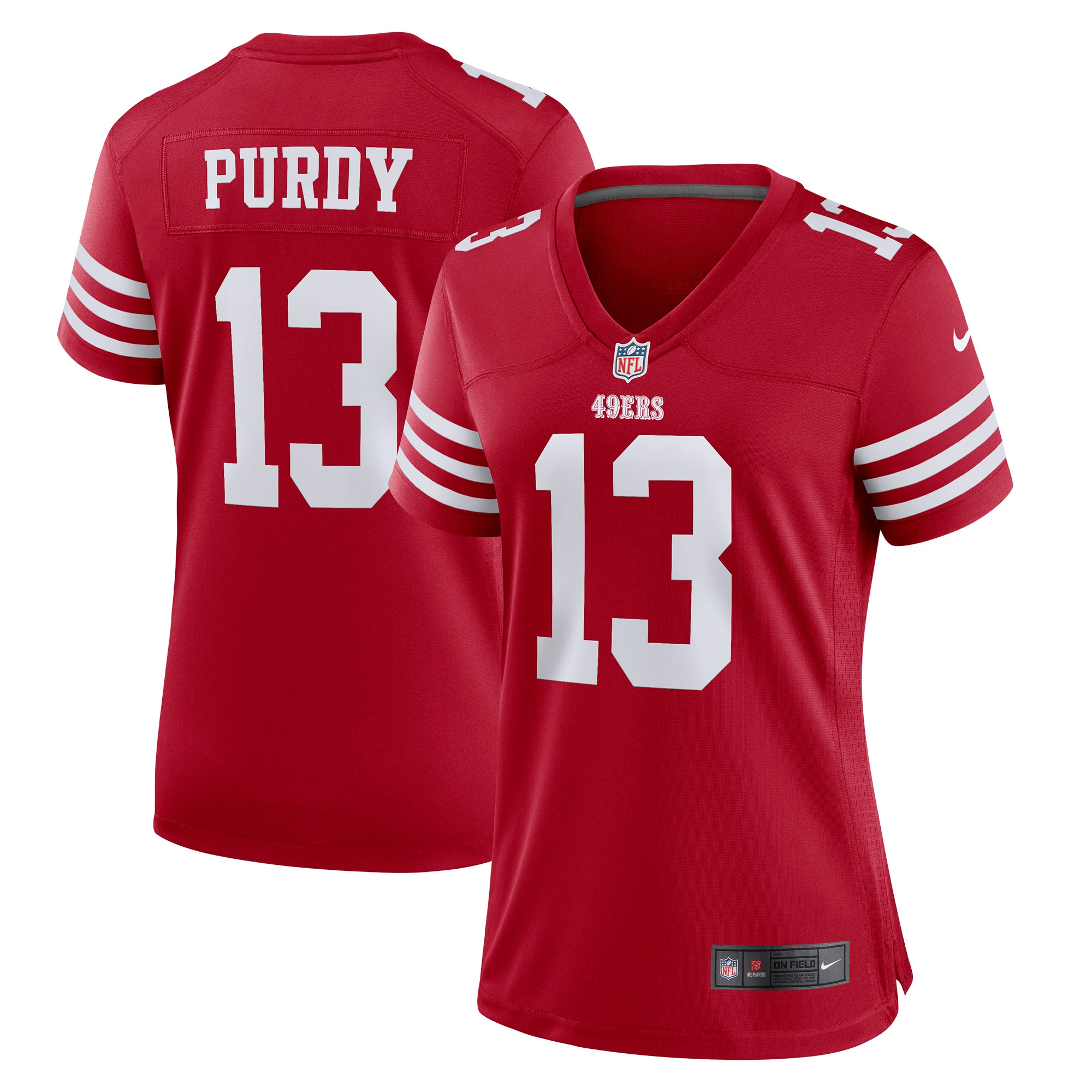 Women's San Francisco 49ers Brock Purdy Scarlet Player Jersey Js7749