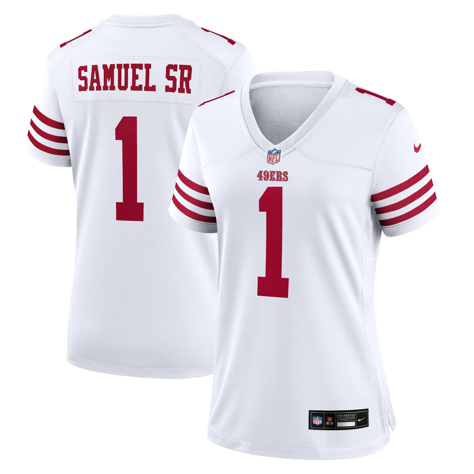 Women's San Francisco 49ers Deebo Samuel Sr White Game Jersey Js9697