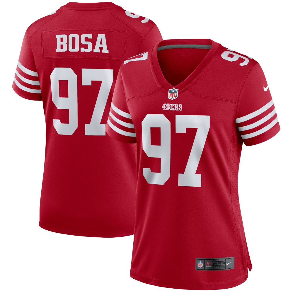Women's San Francisco 49ers Nick Bosa Scarlet Player Jersey Js6780